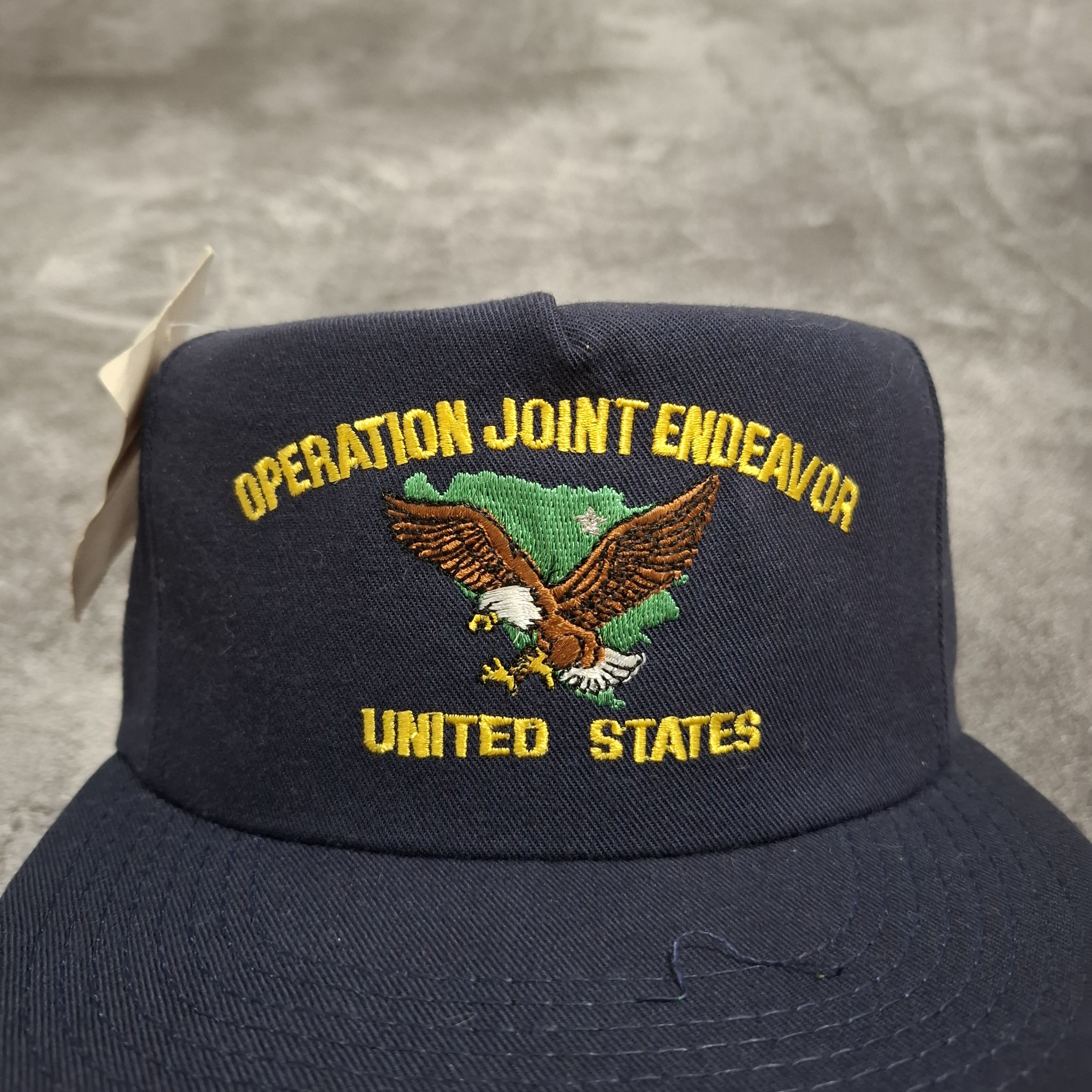 Vintage Vintage Operation Joint Endeavor Snap Back Hat Size ONE SIZE - 4 Thumbnail