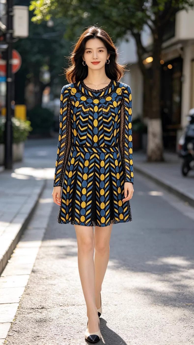 Valentino Valentino Color-blocked nylon dress Size S / US 4 / IT 40 - 1 Thumbnail