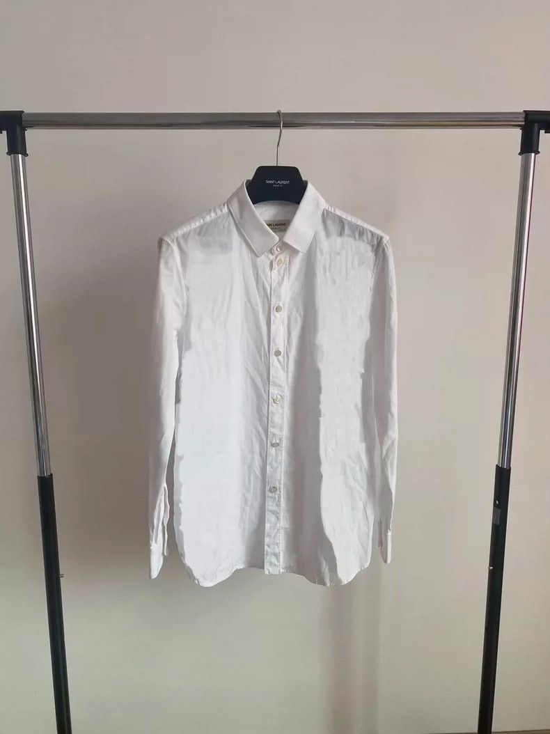 Saint Laurent Paris Saint Laurent Paris 19SS White Basic Shirt Size XS / US 0-2 / IT 36-38 - 1 Thumbnail