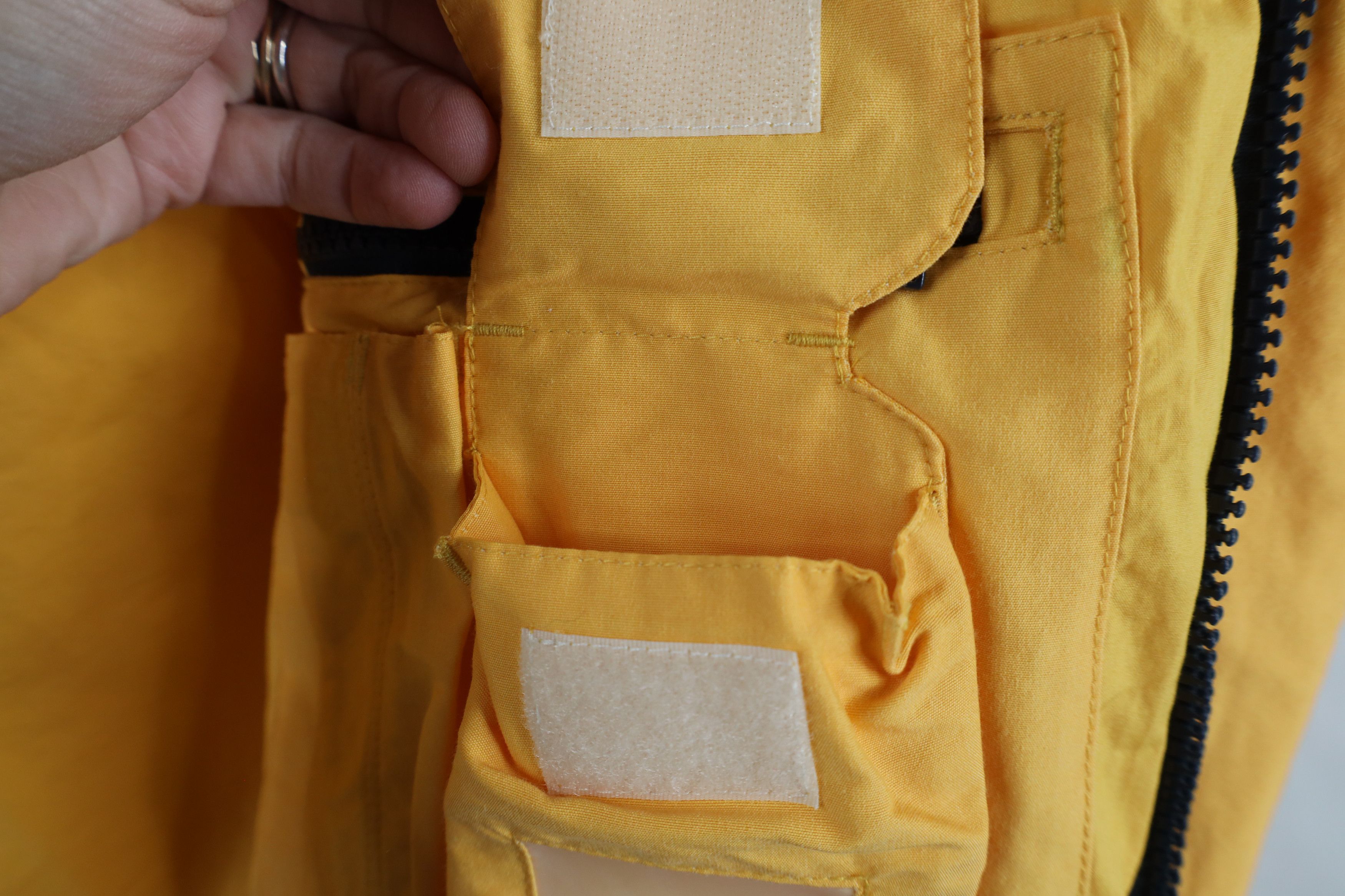 Nautica × Vintage Vintage 90s Nautica Sailing Hooded Windbreaker Jacket Yellow Size US L / EU 52-54 / 3 - 13 Thumbnail