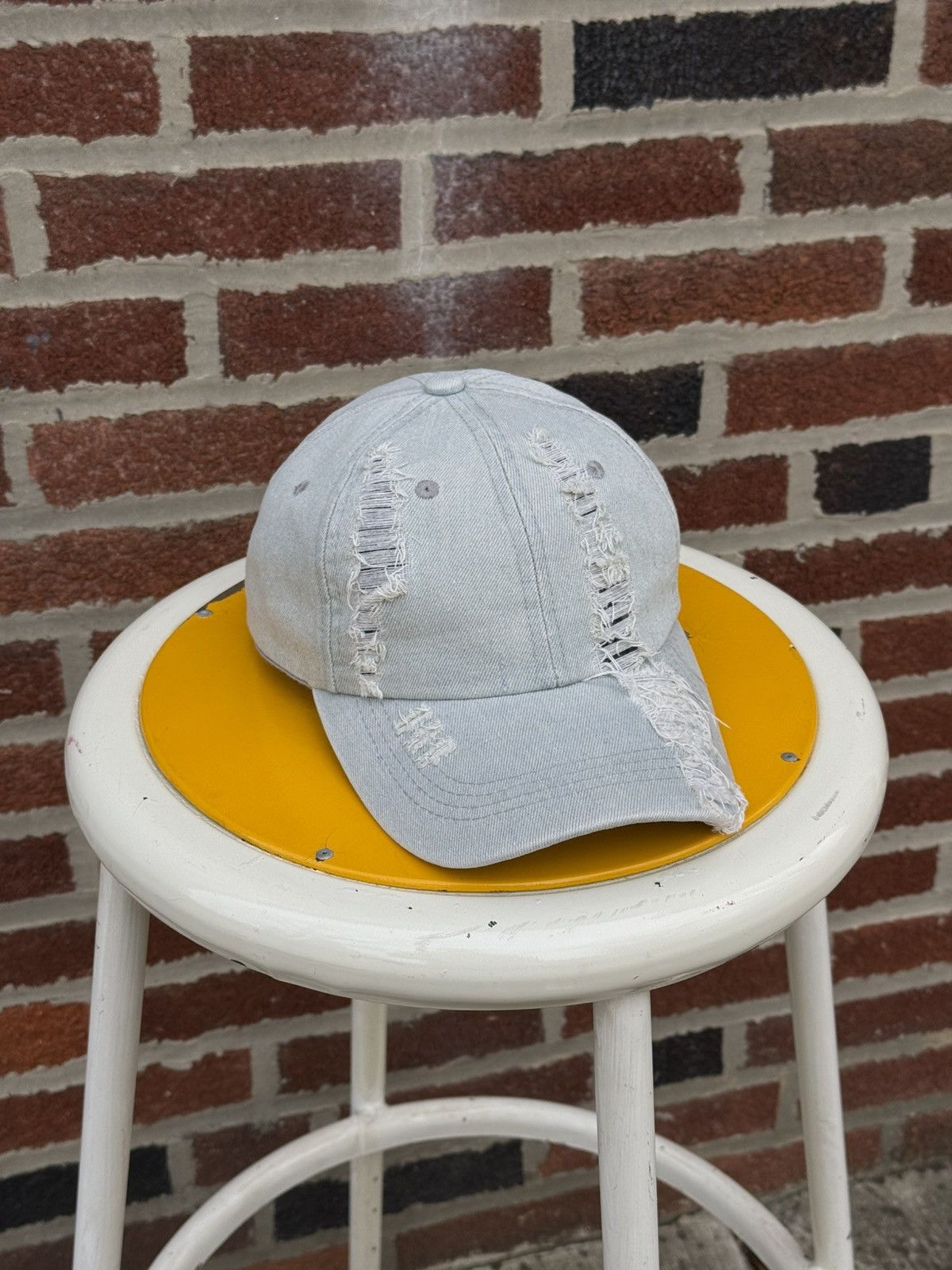 Vintage Vintage Y2K Denim Distressed Cap Size ONE SIZE - 2 Thumbnail