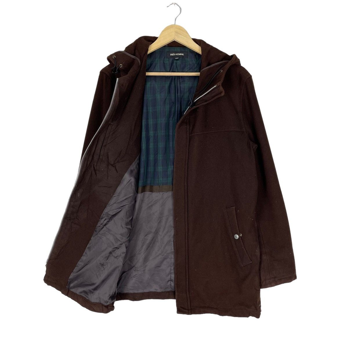 Yohji Yamamoto ☀️INED HOMME HOODIE WOOL ZIPPER JACKET Size US M / EU 48-50 / 2 - 1 Thumbnail