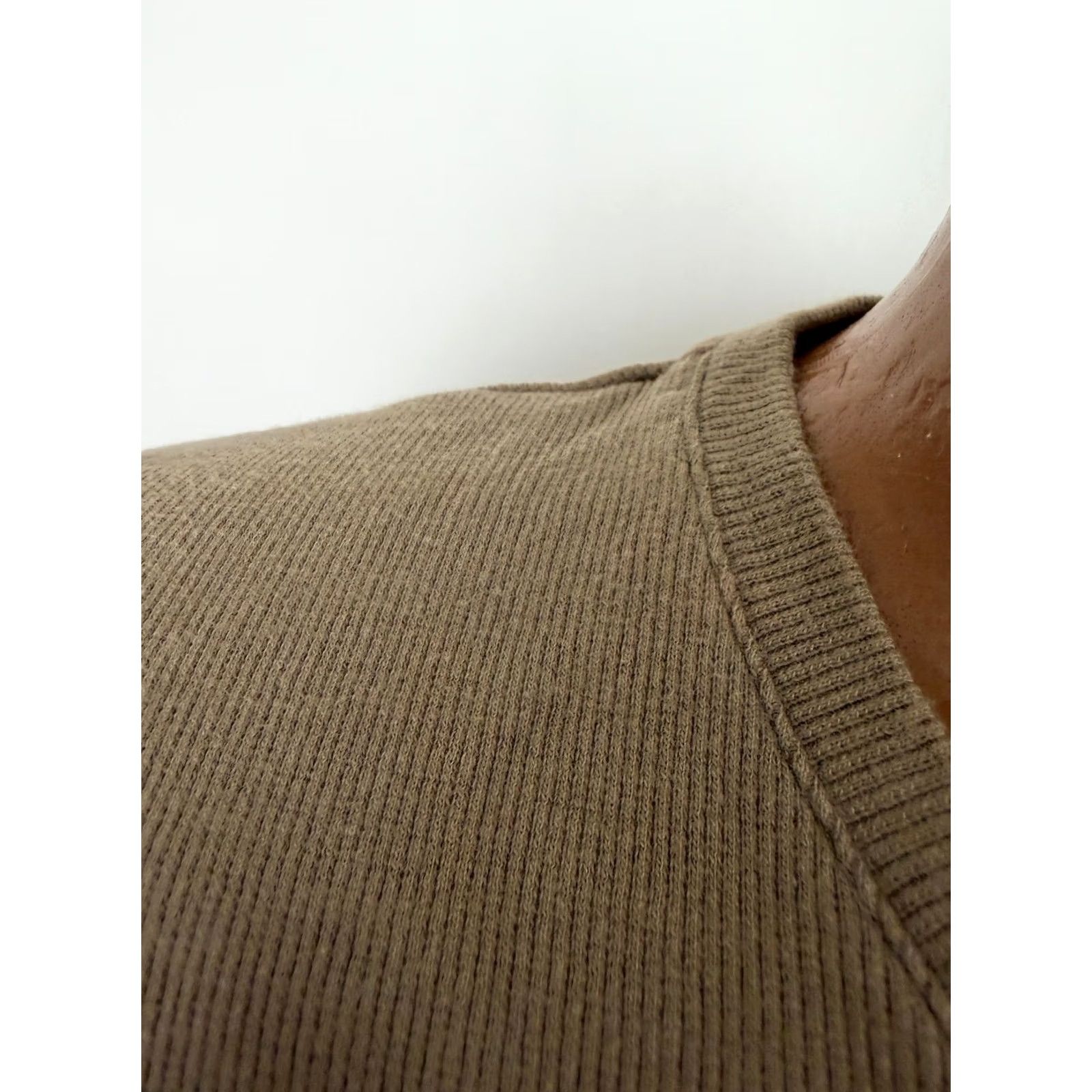 Vintage Brandini T-Shirt Men 2XL Tall V-Neck Short Sleeve Vintage Style Cotton Spandex Brown 90s Hipster Y2K Casual Shirt Mens Size US XXL / EU 58 / 5 - 3 Thumbnail