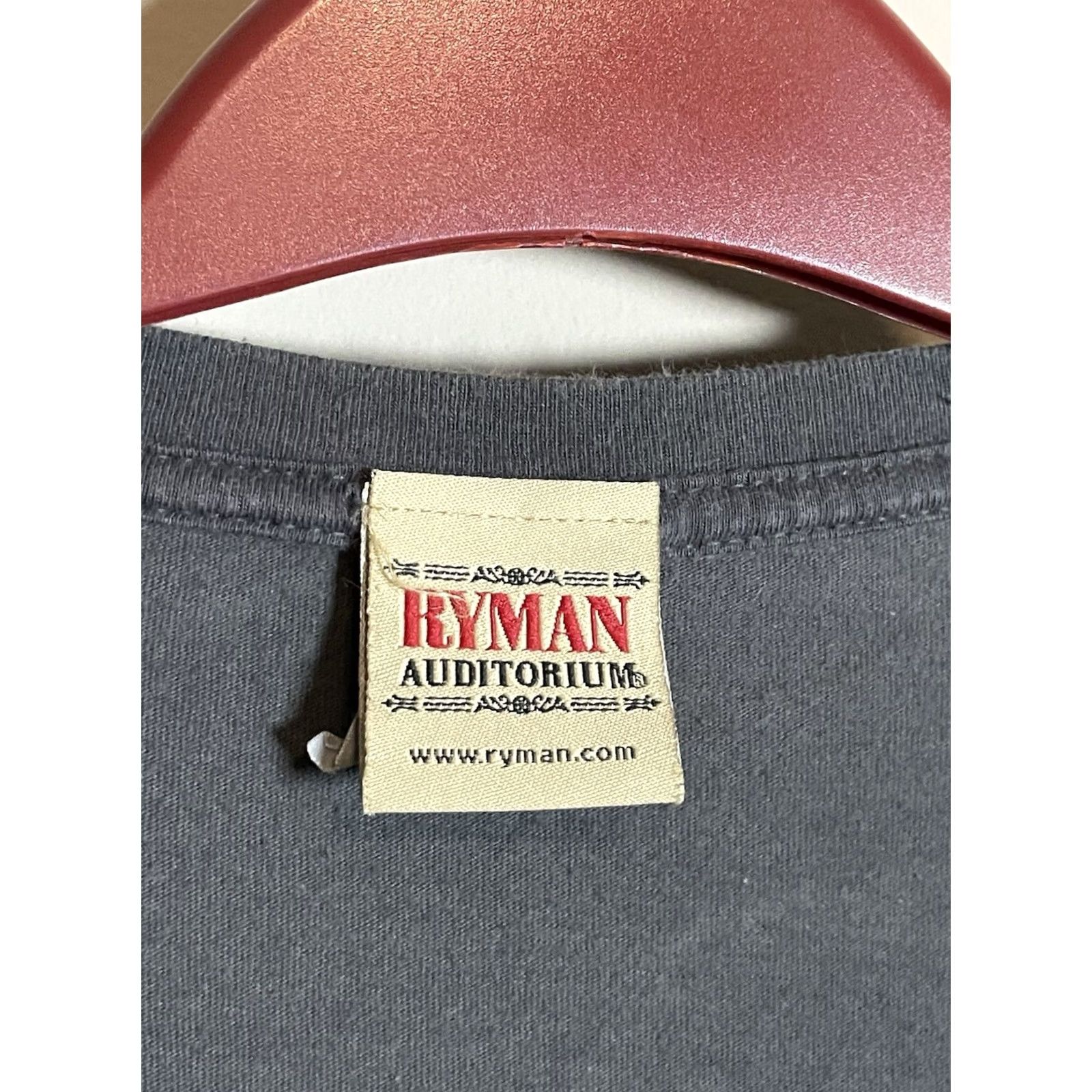 Vintage Ryman Auditorium Charcoal Gray Shirt Large Size V-Neck Cotton Jersey Size US L / EU 52-54 / 3 - 4 Thumbnail