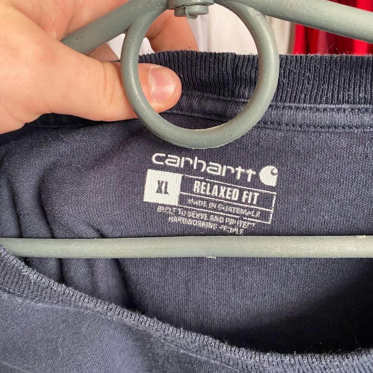 Carhartt Wip × Vintage Vintage Carhartt Wip patch logo streetwear oversized fit tee Size US XL / EU 56 / 4 - 4 Thumbnail