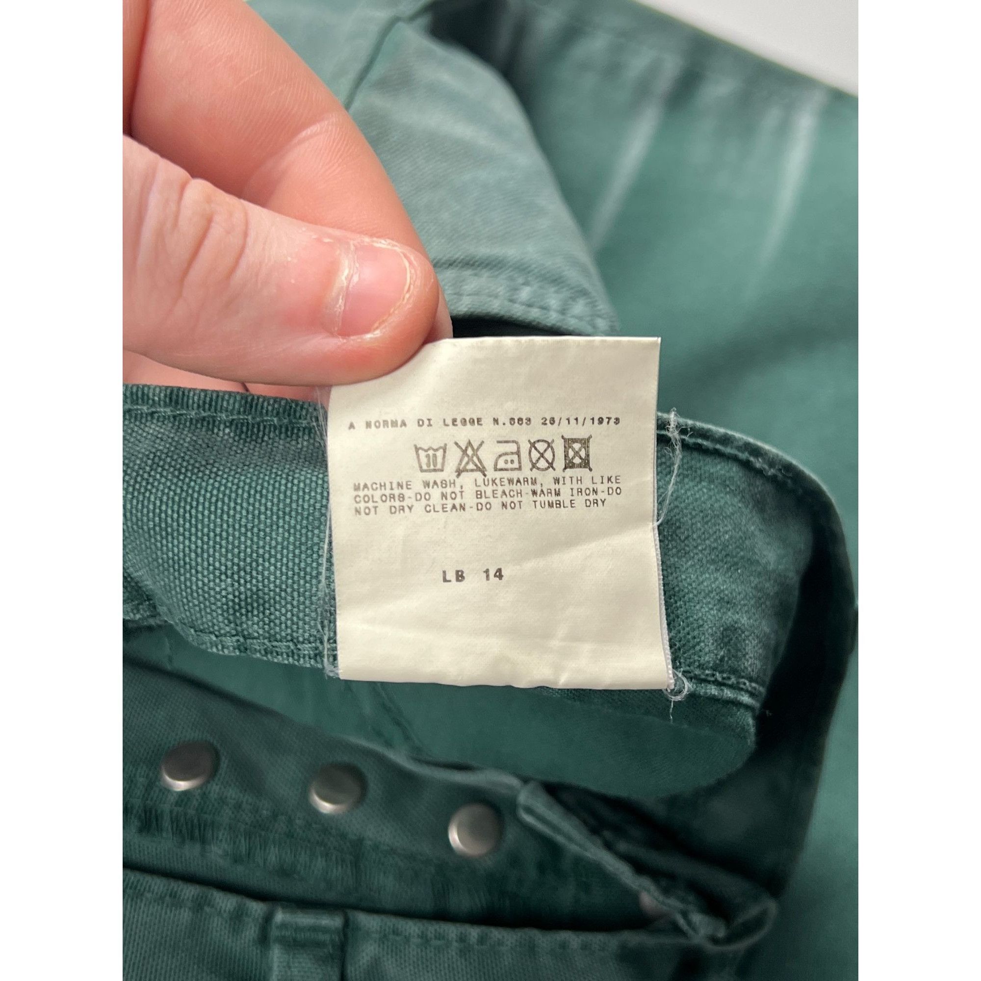 Just Cavalli NWT Just Cavalli Green Textured Denim Jeans Pants (Y0811) Size US 34 / EU 50 - 10 Thumbnail