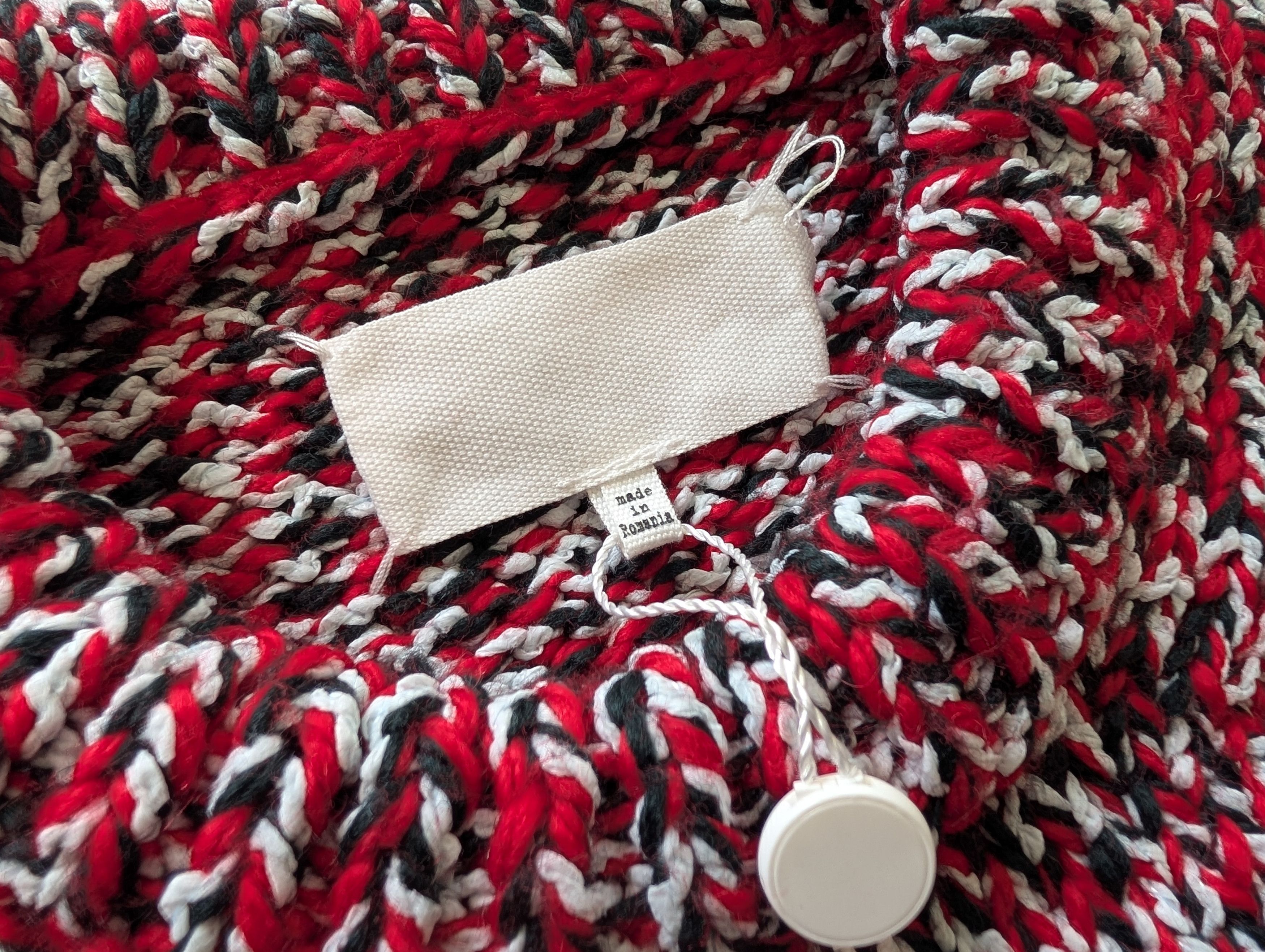 Maison Margiela New! $1680 Artisanal SS22 Wool-blend Hand Knit Red Sweater Size US M / EU 48-50 / 2 - 5 Thumbnail
