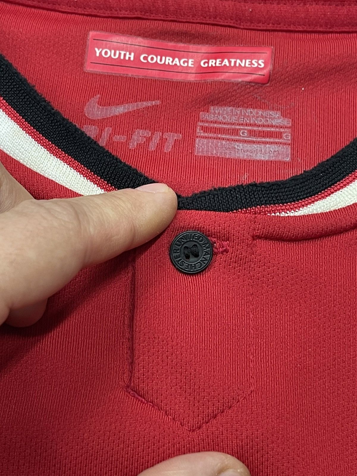 Nike Mens Nike Manchester United Jersey 2014 Red Football Soccer Size US L / EU 52-54 / 3 - 9 Thumbnail
