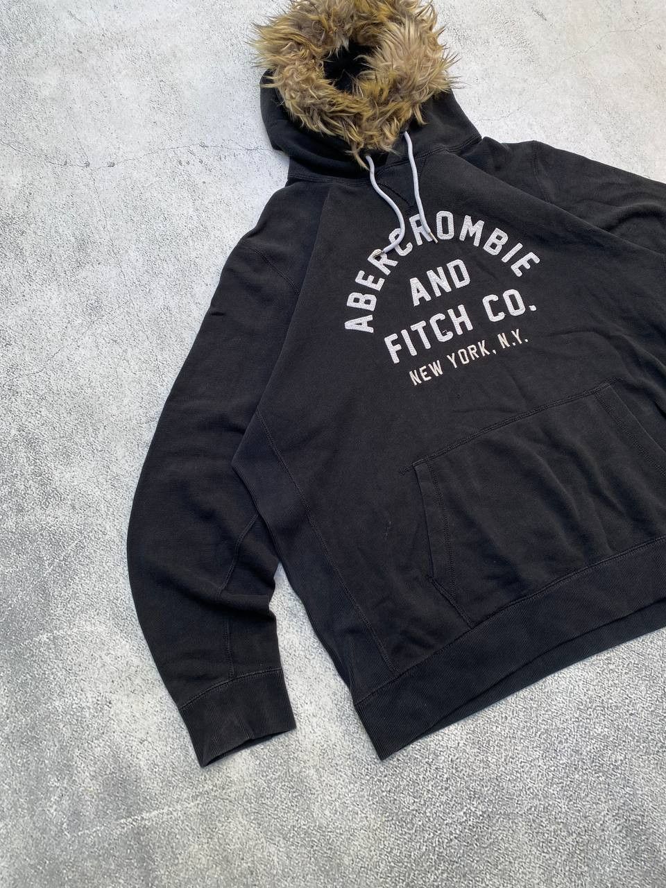 If Six Was Nine Abercrombie Y2K Fur Fuzzy LGB Style Mohair Faded Hoodie Size US XXL / EU 58 / 5 - 2 Thumbnail