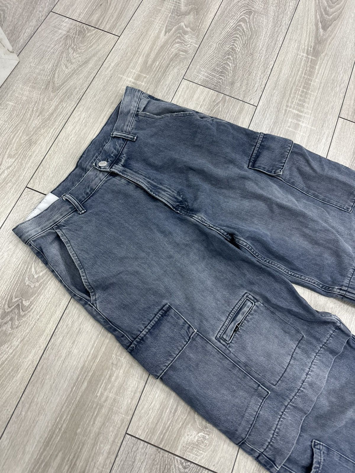 Japanese Brand Baggy Wide Garment Dyed Japanese Style Cargo Jeans Y2K Size US 32 / EU 48 - 4 Thumbnail