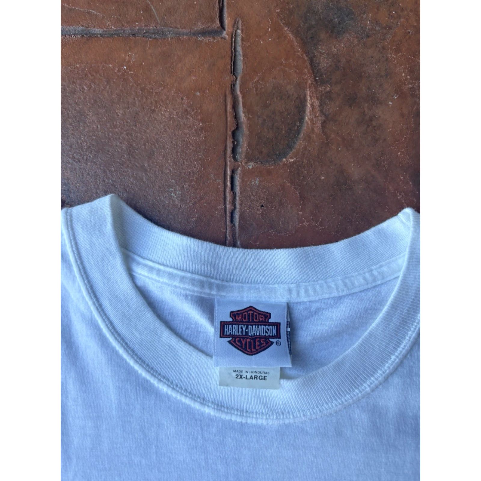 Harley Davidson VINTAGE Harley-Davidson Motorcycle Thunderbird New Mexico T-Shirt 2XL White Crew Neck Short Sleeve Graphic Print Eagle 90s Biker Men Size US XXL / EU 58 / 5 - 3 Thumbnail