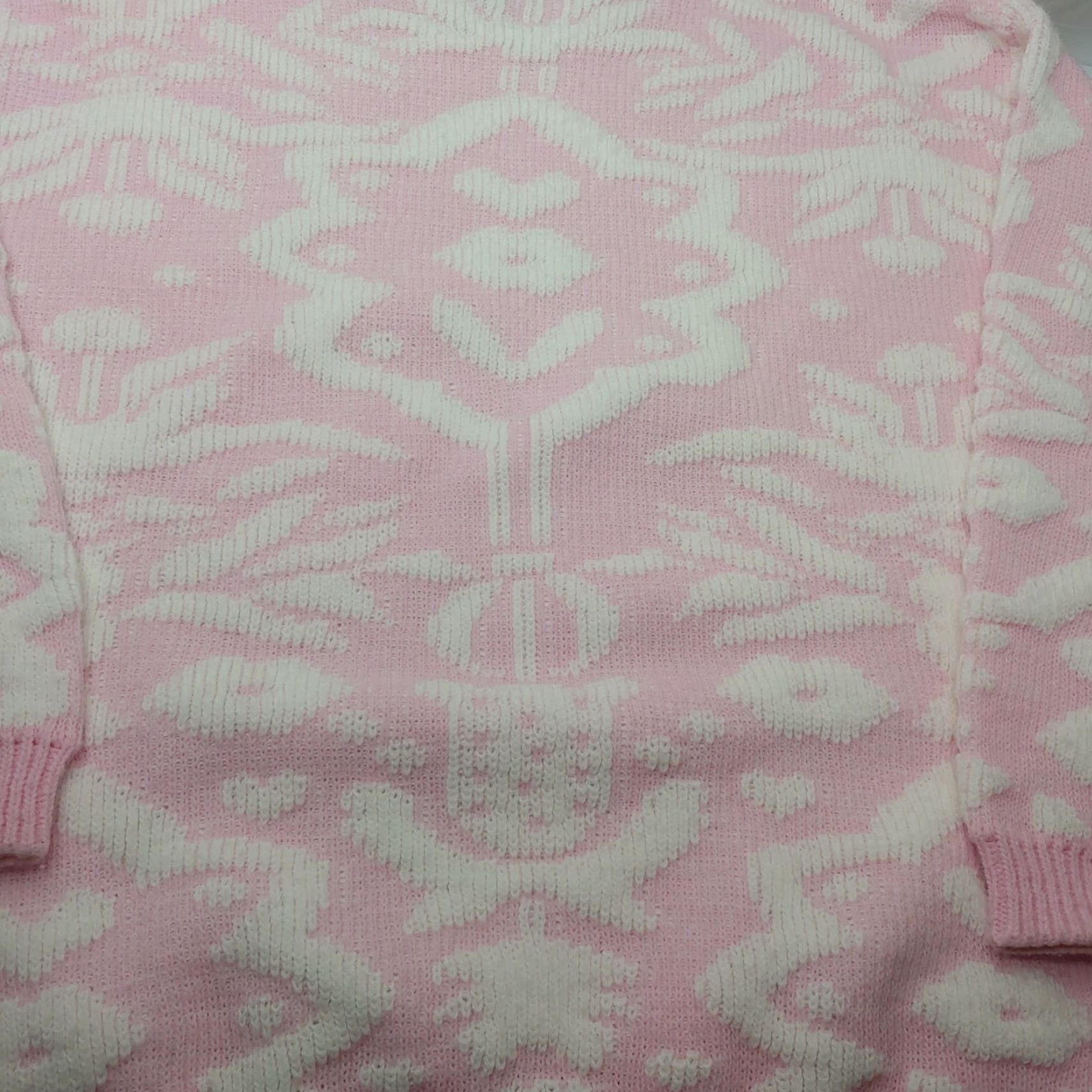 Vintage VINTAGE Cabin Creek Womens S Sweater Pink Chenille Crew Neck Long Sleeve Fairy Kei Pullover Knit Shirt Size S / US 4 / IT 40 - 3 Thumbnail