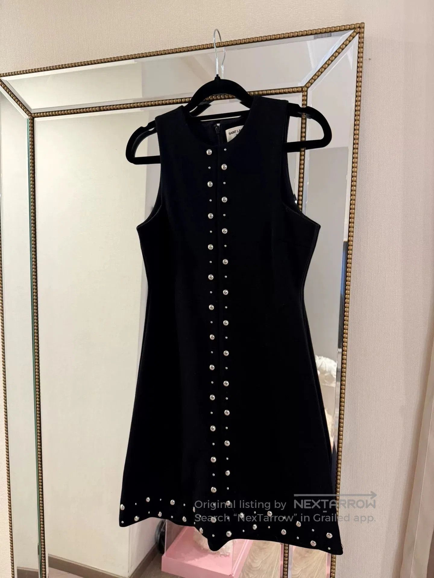Saint Laurent Paris Saint Laurent Black Sleeveless Dress. Size XS / US 0-2 / IT 36-38 - 1 Thumbnail