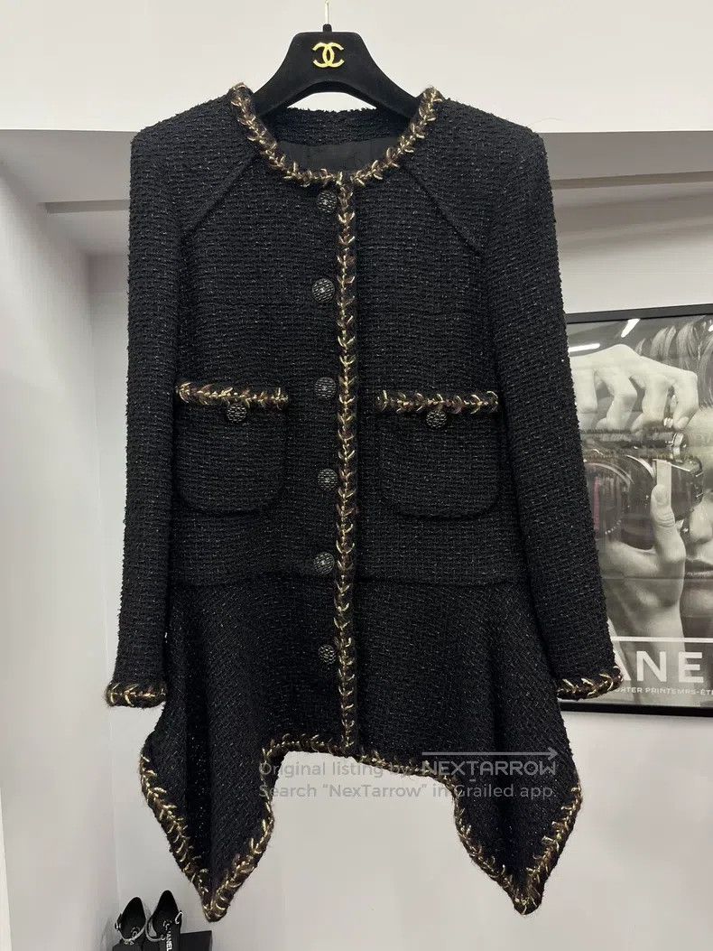 slim fit dress slacks Incredible Spring 1988 Chanel by Karl Lagerfeld Runway Black Pleated S –  Shrimpton Couture main image 1