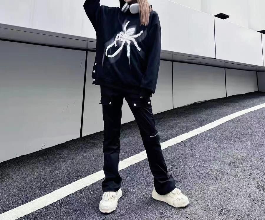 Japanese Brand Spider Embroidery Graphic Black Hoodie Size US M / EU 48-50 / 2 - 4 Thumbnail