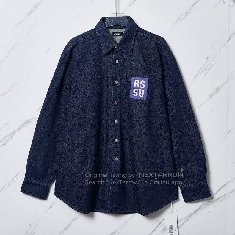 Raf Simons Raf Simons Unisex denim logo shirt Size US S / EU 44-46 / 1 - 1 Thumbnail