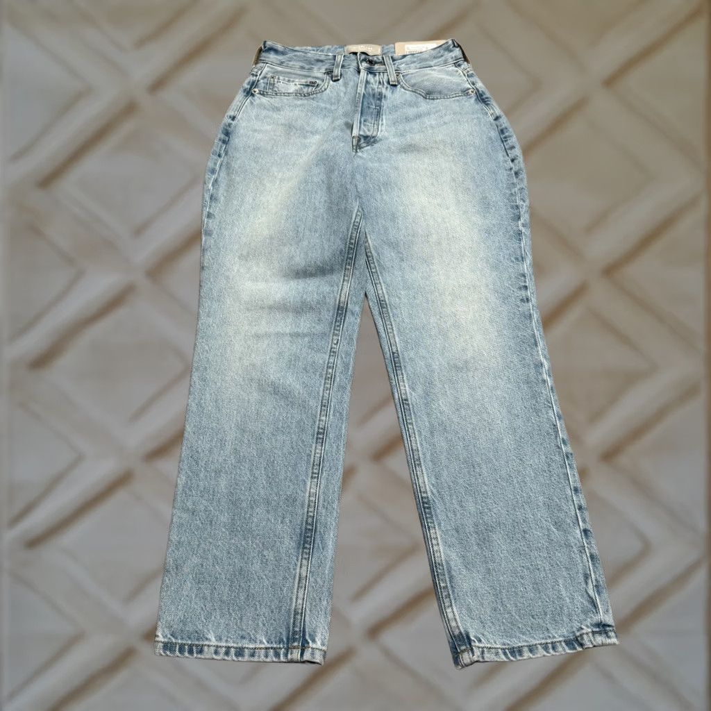 Everlane Everlane The Curvy 90s Cheeky Straight Jean Jeans Women 25 Light Blue NWT Denim High Rise 5-Pocket Footwear? Size 42" / US 20 - 1 Thumbnail