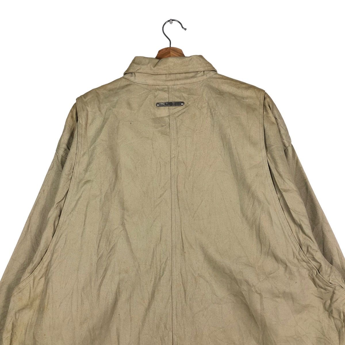 Japanese Brand 🔥Vintage Hickory Chore Jacket Detroit Snoop Dog Big Logo Size US XXL / EU 58 / 5 - 9 Thumbnail