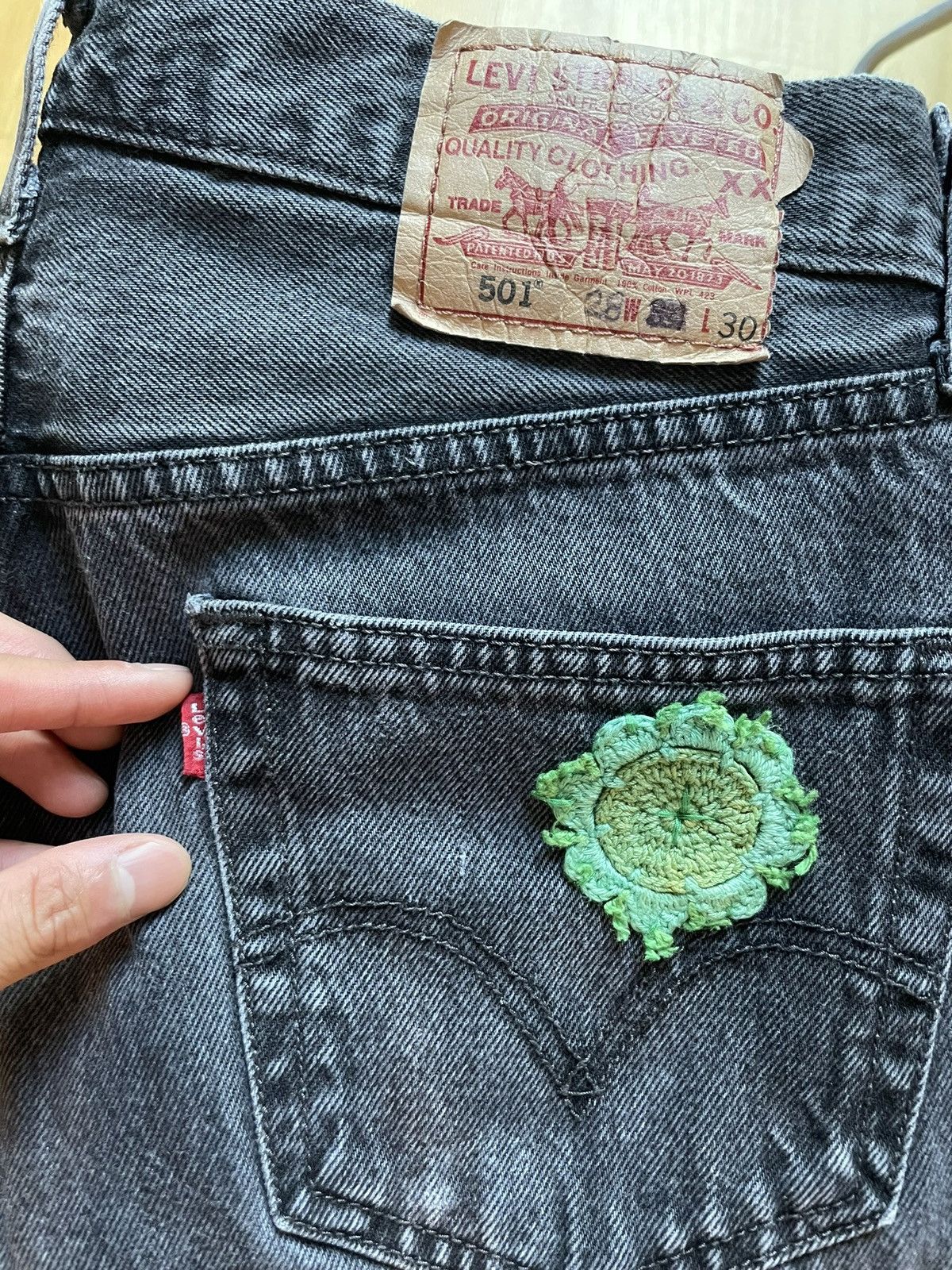 Levi's × Vintage Levi’s Authorized Vintage X Bentgablenits 501 Jeans Size US 30 / EU 46 - 5 Thumbnail