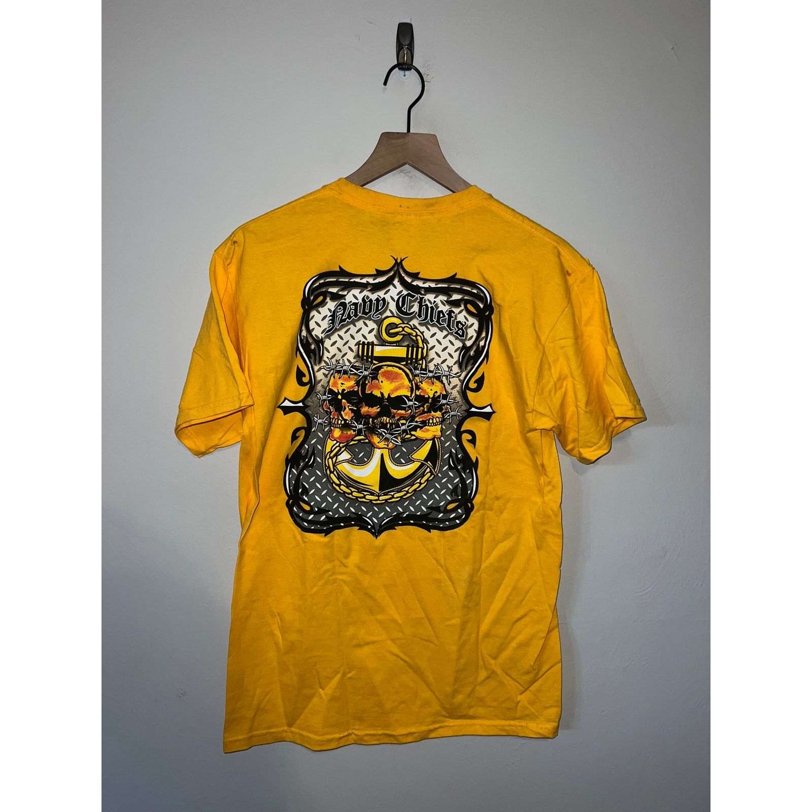 Gildan Vintage Navy Chiefs Shirt Comfair Fwd Task Force Tee M Size US M / EU 48-50 / 2 - 1 Thumbnail