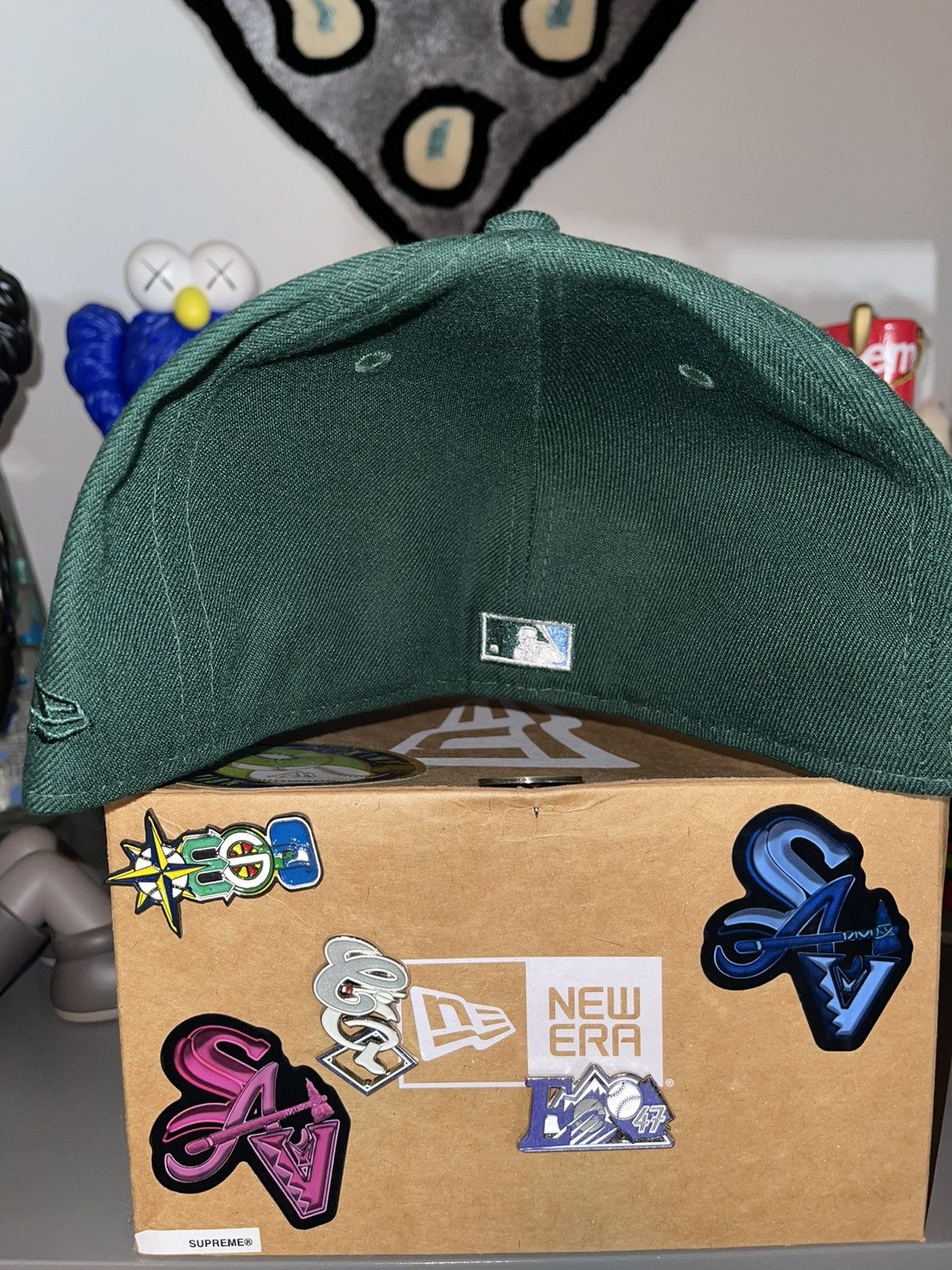 Hat Club × MyFitteds × New Era 7 3/8 Hat Club Wintergreen Boston Braves Icy Blue UV Size 38 - 11 Thumbnail
