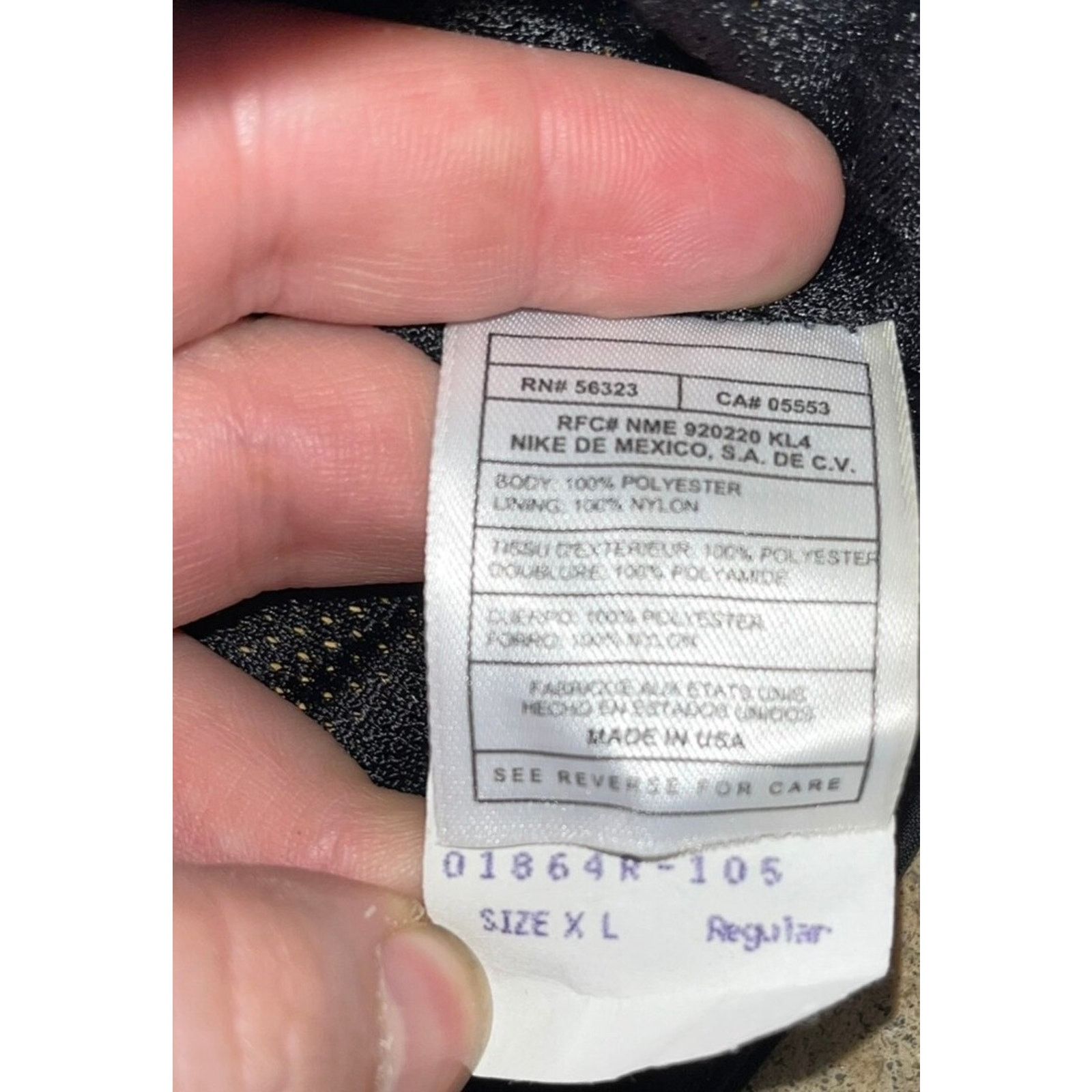 Nike Carolina Panthers Nike Pro Line Jacket XL USA Team Issue Size US XL / EU 56 / 4 - 6 Thumbnail