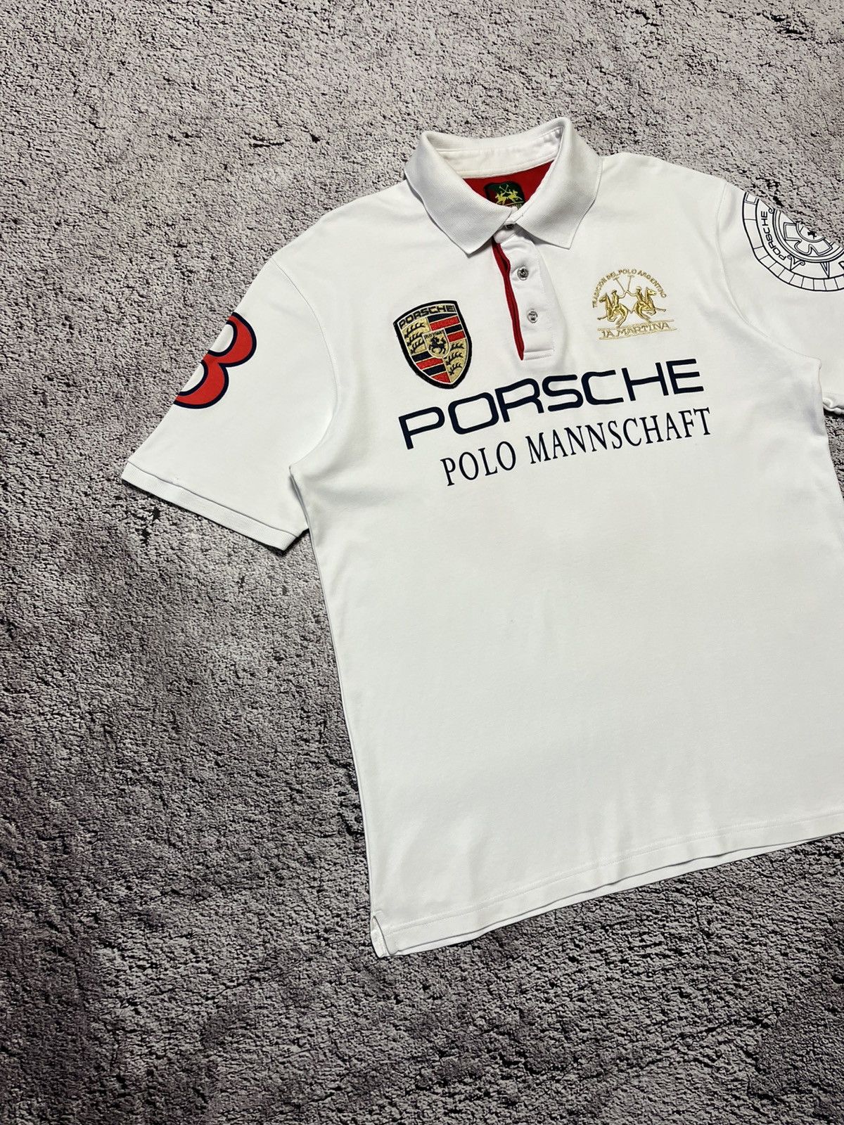 La Martina La Martina Polo Mannschaft Men’s Short Sleeve Polo Shirt Size US XXL / EU 58 / 5 - 3 Thumbnail