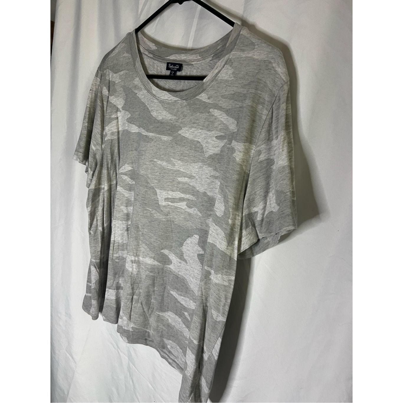 Splendid Splendid Grey Camo T-Shirt Woman’s Size XX-Large Size XXL / US 16-18 / IT 52-54 - 2 Thumbnail