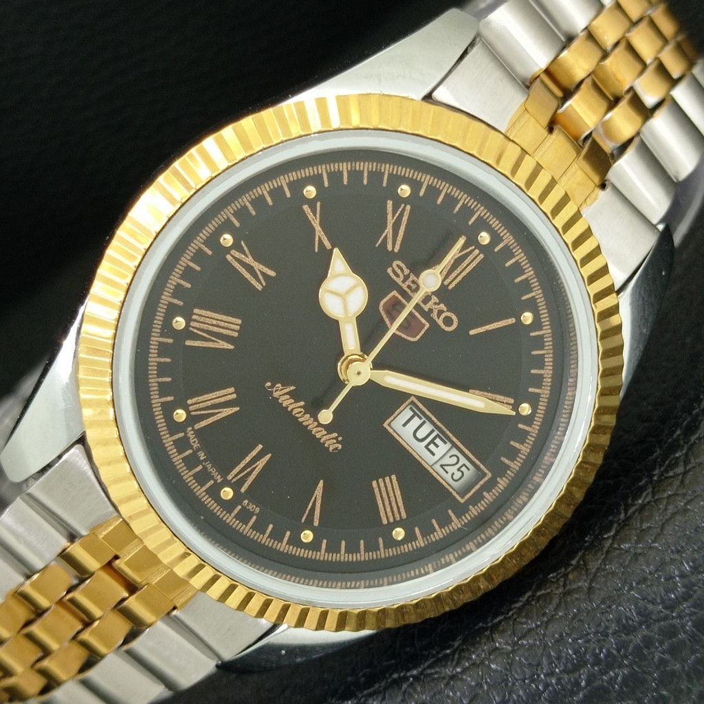 Seiko REFURBISHED VINTAGE SEIKO 5 AUTO JAPAN MENS WATCH a443185 Size 36 - 1 Thumbnail