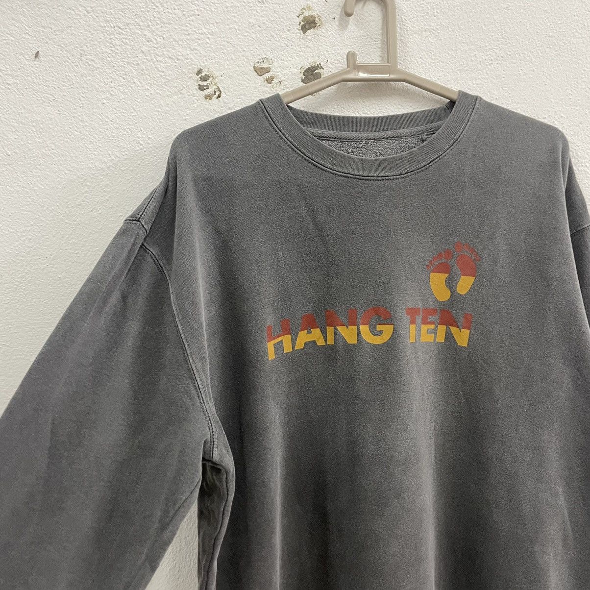Hang Ten × Vintage 🔥Vintage Hang Ten OG Big Logo Spellout Sweatshirts Size US L / EU 52-54 / 3 - 4 Thumbnail