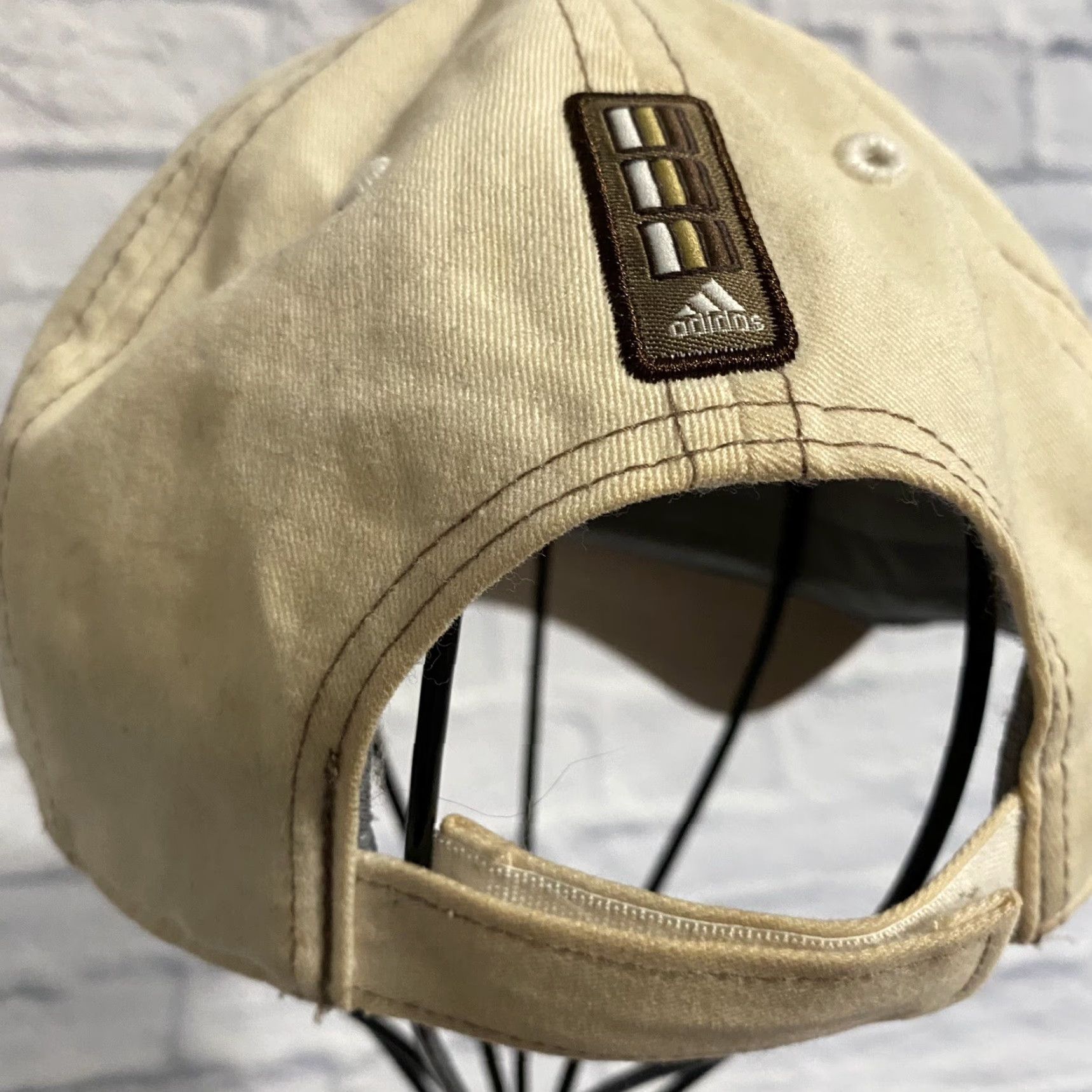 Adidas adidas Hat Womens Baseball Cap Climalite Logo Adjustable Beige Tan Cap Size ONE SIZE - 6 Thumbnail