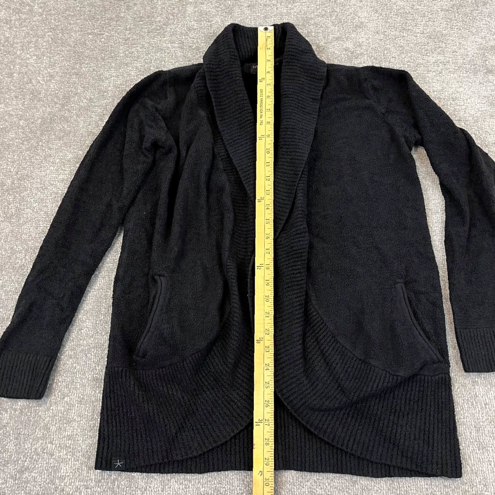 Vintage VINTAGE Barefoot Dreams Womens Cardigan Lounge CozyChic Lite Black Knitted Long Sleeve Casual Fall Spring Winter Women Size M / US 6-8 / IT 42-44 - 3 Thumbnail