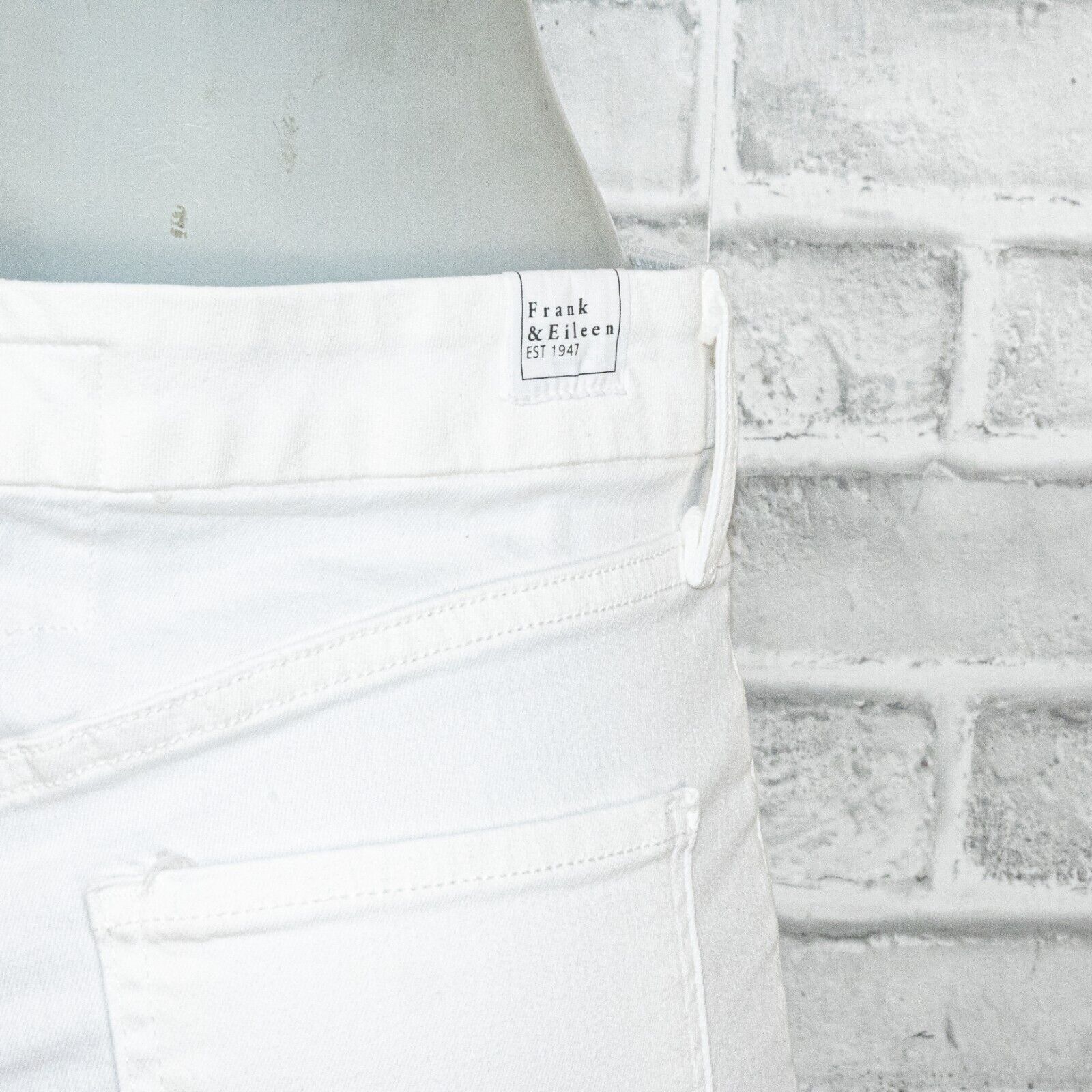Frank & Eileen Frank & Eileen SLIGO White Italian Performance Denim Jeans Size 29" - 11 Thumbnail