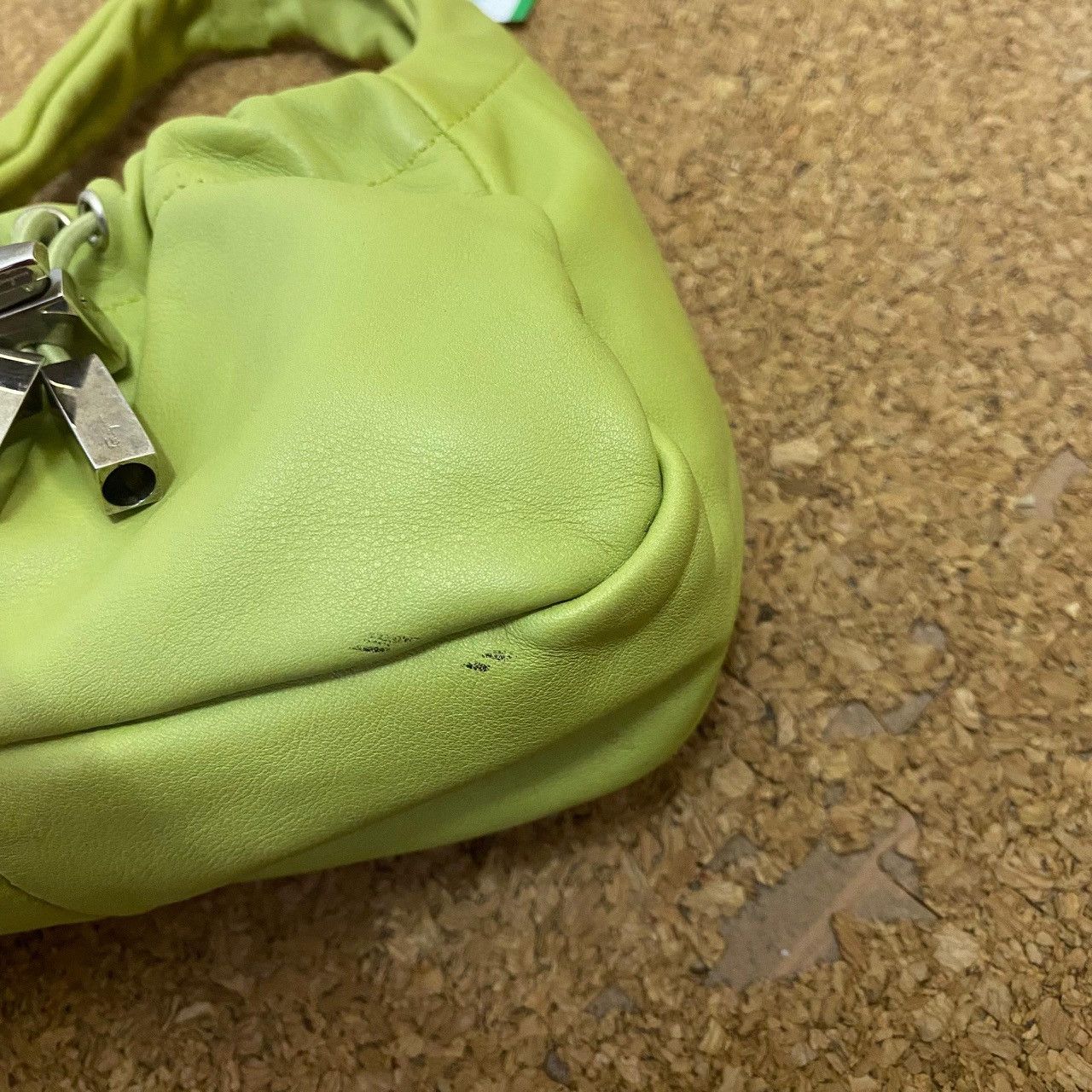 Designer × Salvatore Ferragamo Y2K Ferragamo Mini Shoulder Bag – Lime Green Statement Piece Size ONE SIZE - 10 Thumbnail