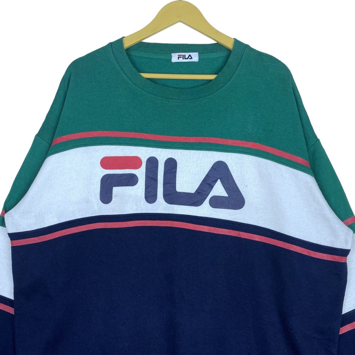 Fila Fila Sweatshirt Crewneck Pull Over Jumper Size US XL / EU 56 / 4 - 2 Thumbnail