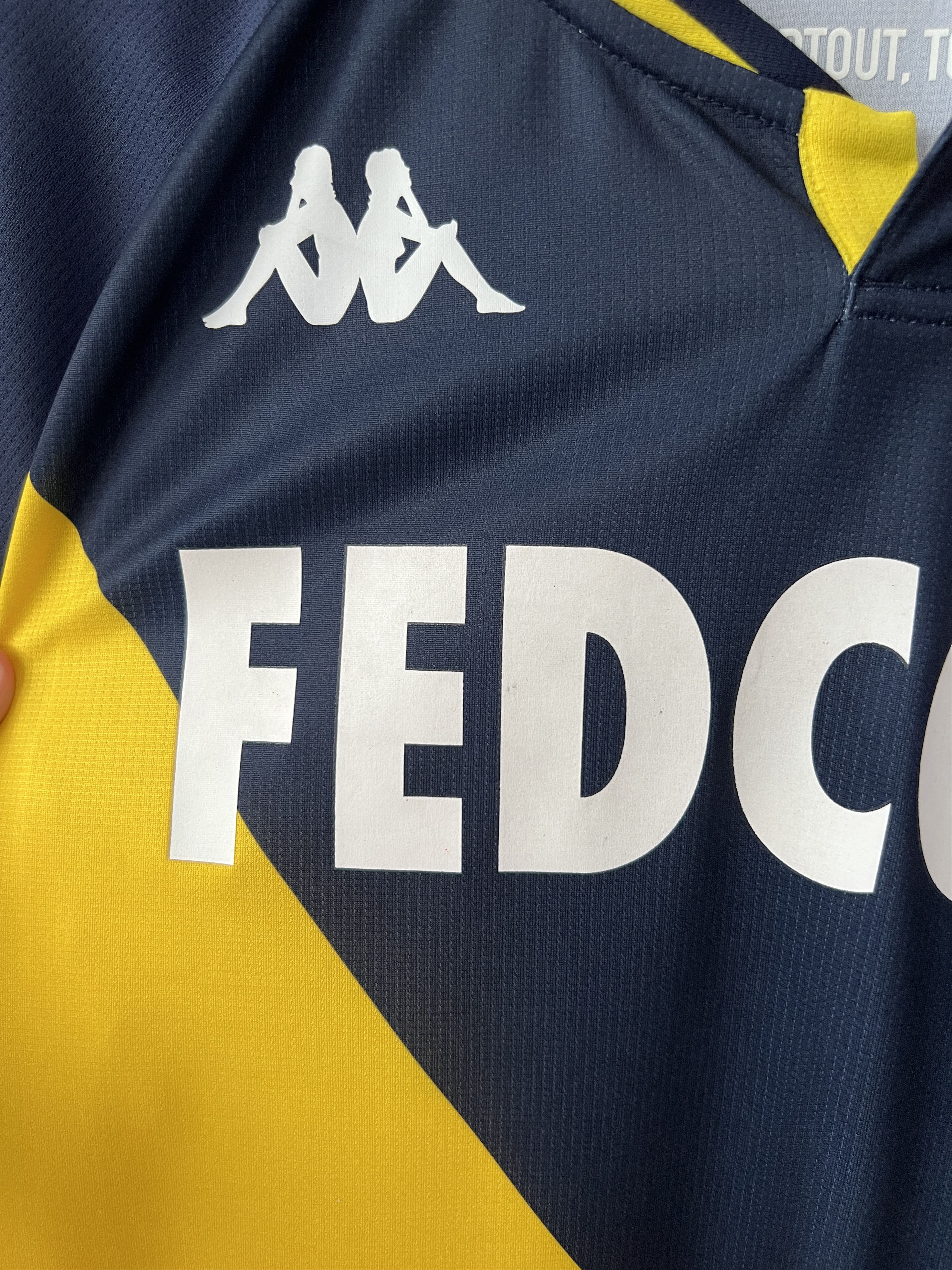 Kappa (XL fits L) AS Monaco 2020-21 Away Kit Volland #31 (NEW) Size US XL / EU 56 / 4 - 8 Thumbnail
