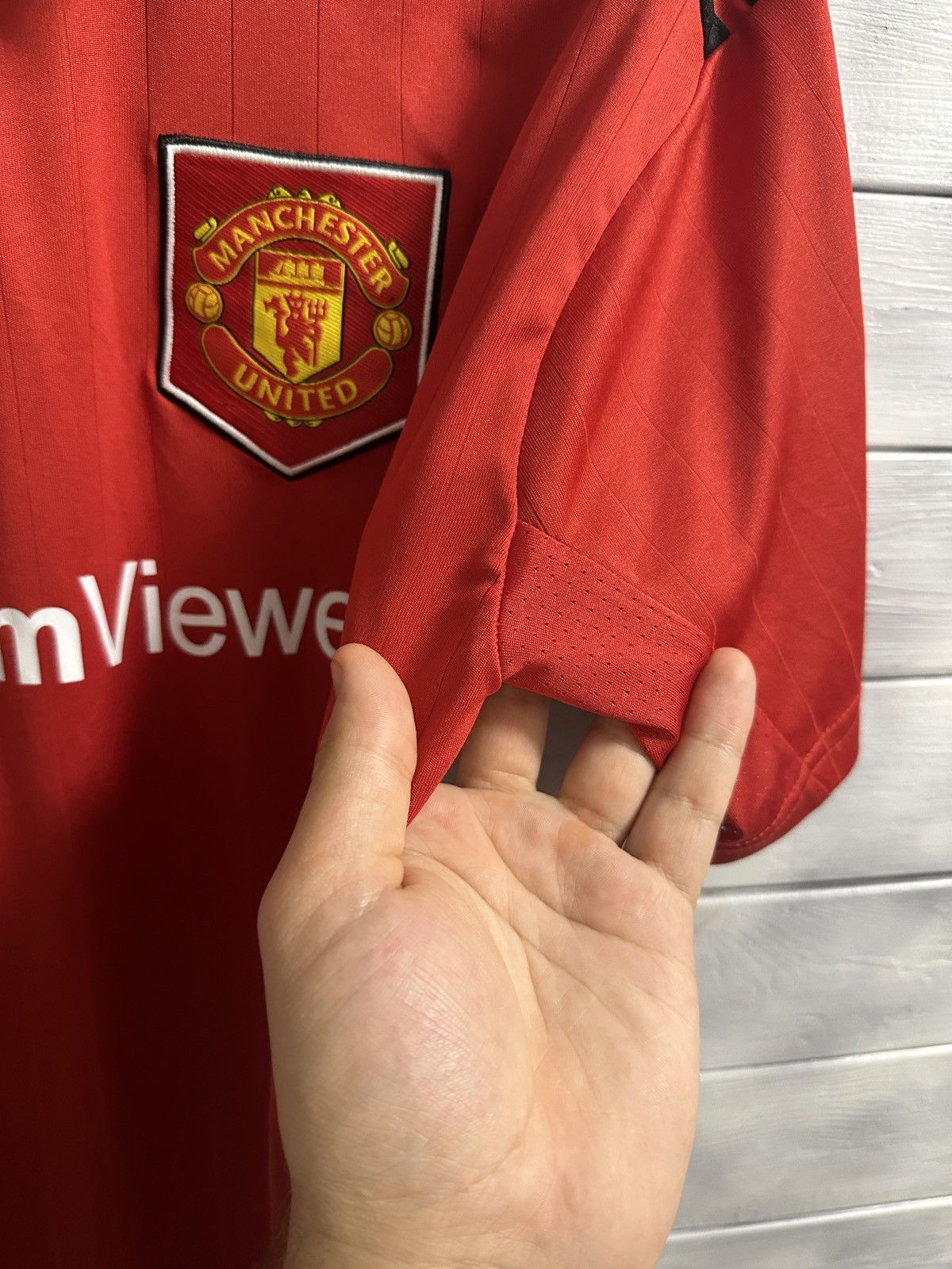 Adidas Rare Soccer Jersey Sancho 25 Manchester United Adidas 2022 Size US L / EU 52-54 / 3 - 12 Thumbnail