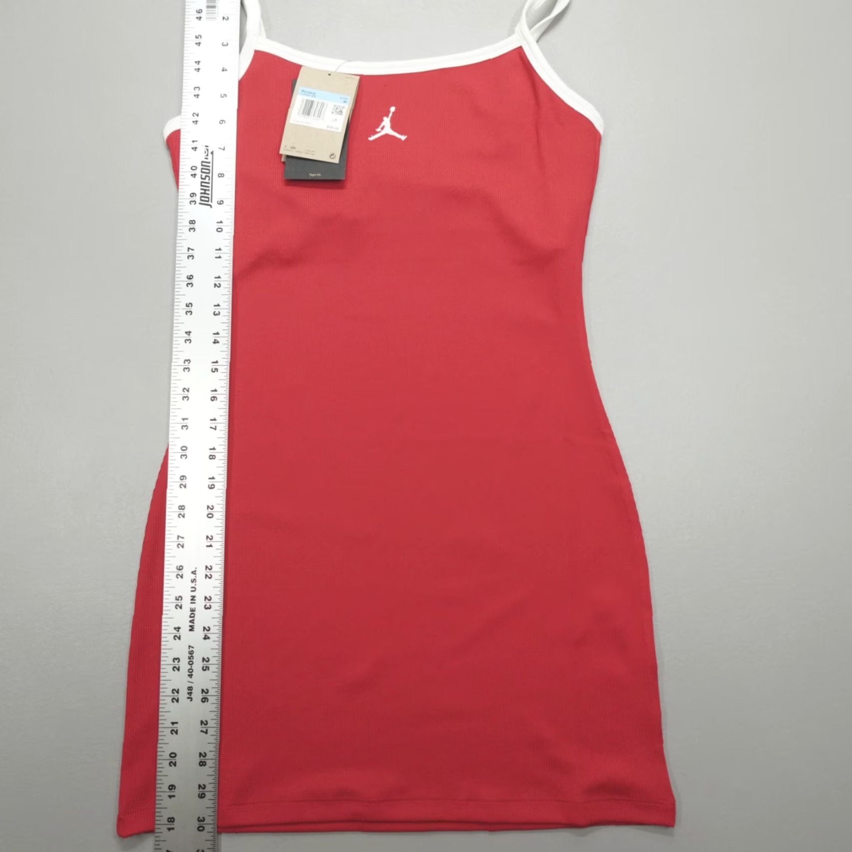 Jordan Brand Air Jordan Slim Tank Dress Red Women's Size M HJ0062-636 Tank Dress Slim Fit Casual Party/Cocktail Summer Spring Womens Size M / US 6-8 / IT 42-44 - 7 Thumbnail