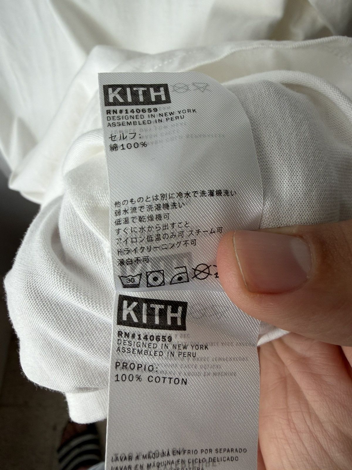 Kith Kith One World L/S White Tee Size US L / EU 52-54 / 3 - 9 Thumbnail