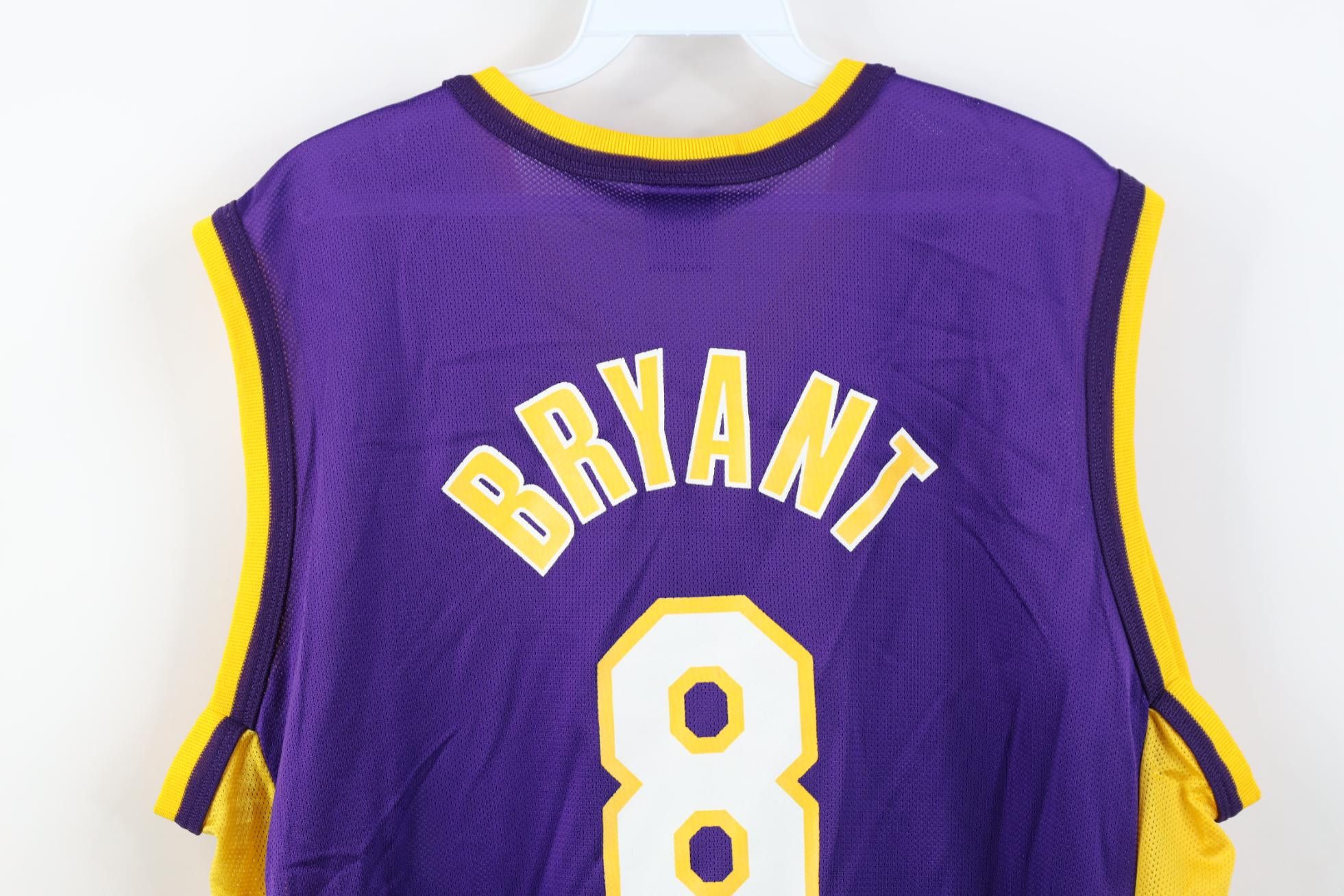 Champion Vintage 90s Champion Los Angeles Lakers Basketball Jersey #8 Size US XXL / EU 58 / 5 - 13 Thumbnail