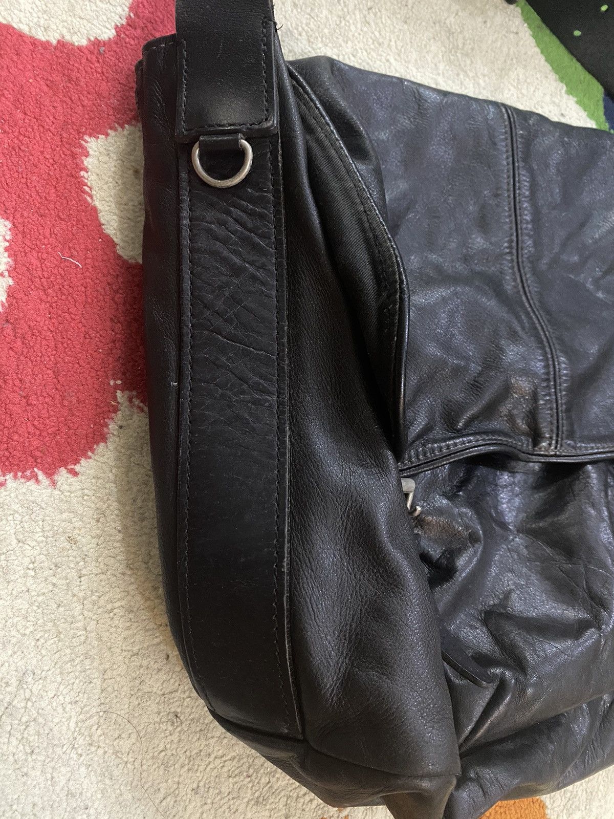 Japanese Brand × Leather Baggy port leather sling bag Size ONE SIZE - 8 Thumbnail
