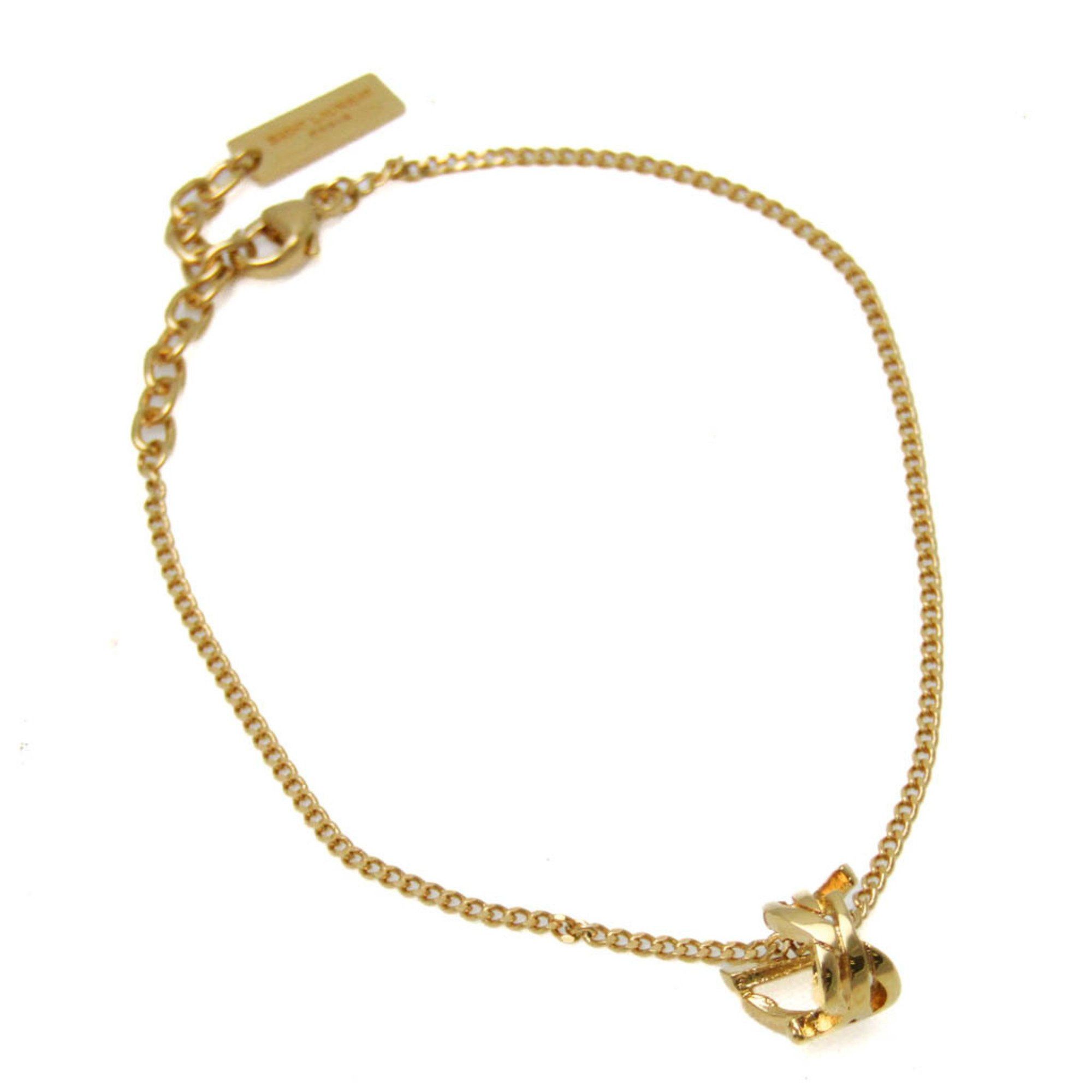 Saint Laurent Paris Saint Laurent Metal Charm Bracelet Gold Size ONE SIZE - 1 Thumbnail