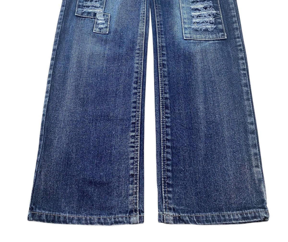Japanese Brand Japanese Brand Blue Wash Patch Work Straight Leg Style Jeans Size US 30 / EU 46 - 5 Thumbnail
