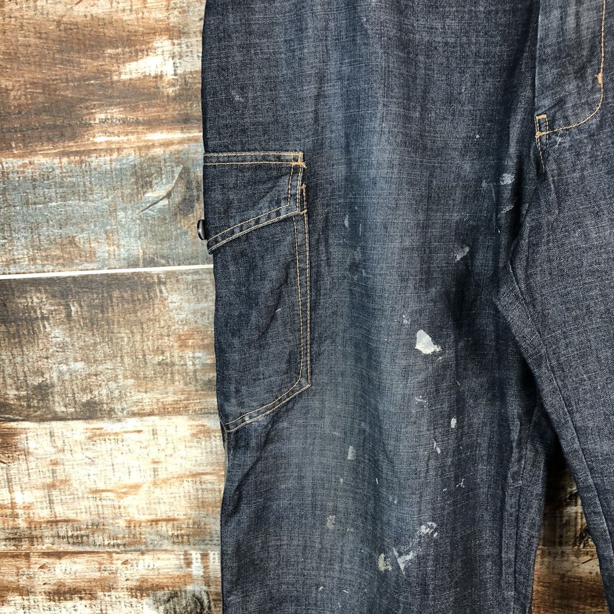 Japanese Brand DL Even River Blue Cargo Multipocket Pants #C618 Size US 34 / EU 50 - 9 Thumbnail