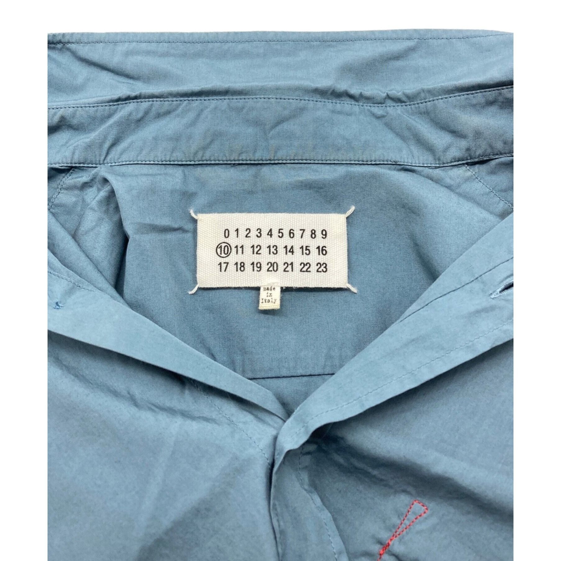 Maison Margiela Maison Margiela Cut-off sleeveless shirt Cotton Blue Size 39 Size US S / EU 44-46 / 1 - 3 Thumbnail
