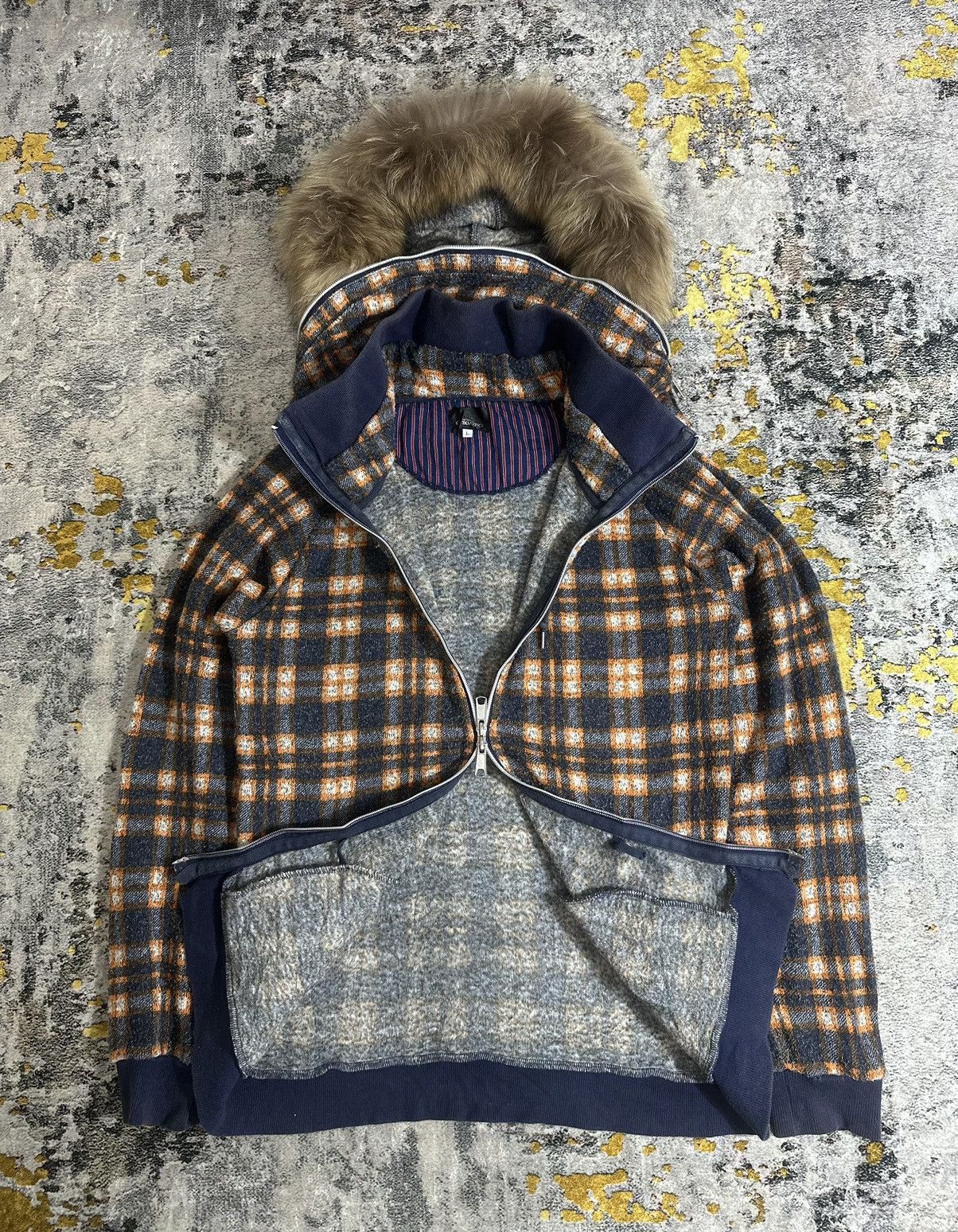 Beauty Beast GOA BONO STYLED FUR ZIPPER HOODIE TARTAN THE SHOP TKMIXPICE Size US M / EU 48-50 / 2 - 2 Thumbnail