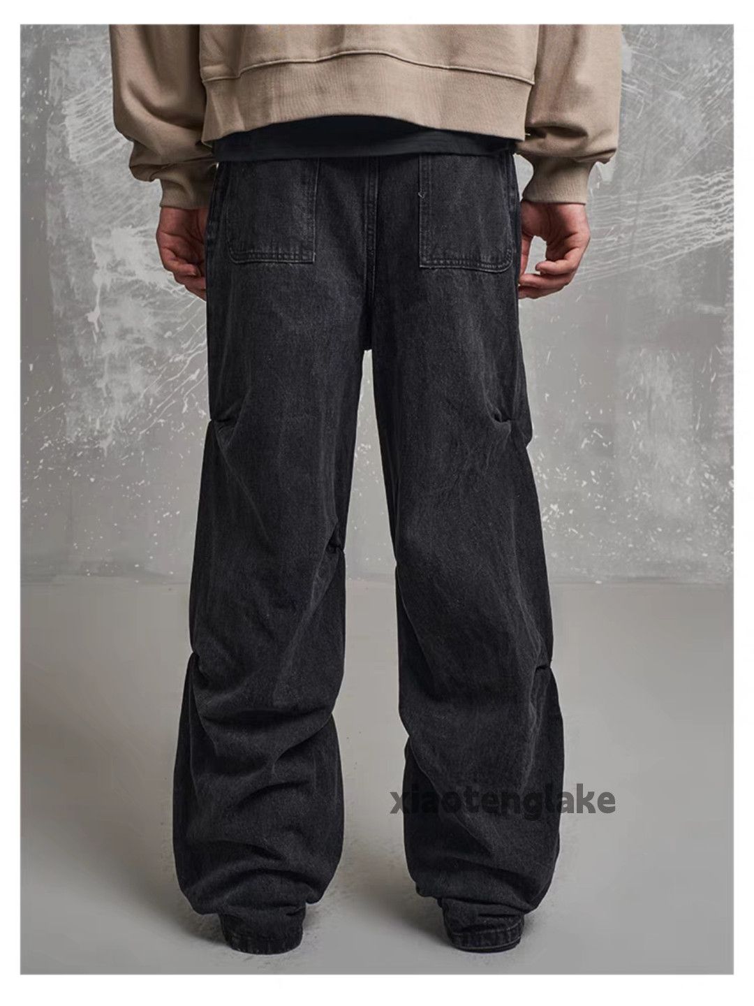 Designer Unisex outdoor utility loose baggy hiphop pleated pants Size US 30 / EU 46 - 5 Thumbnail