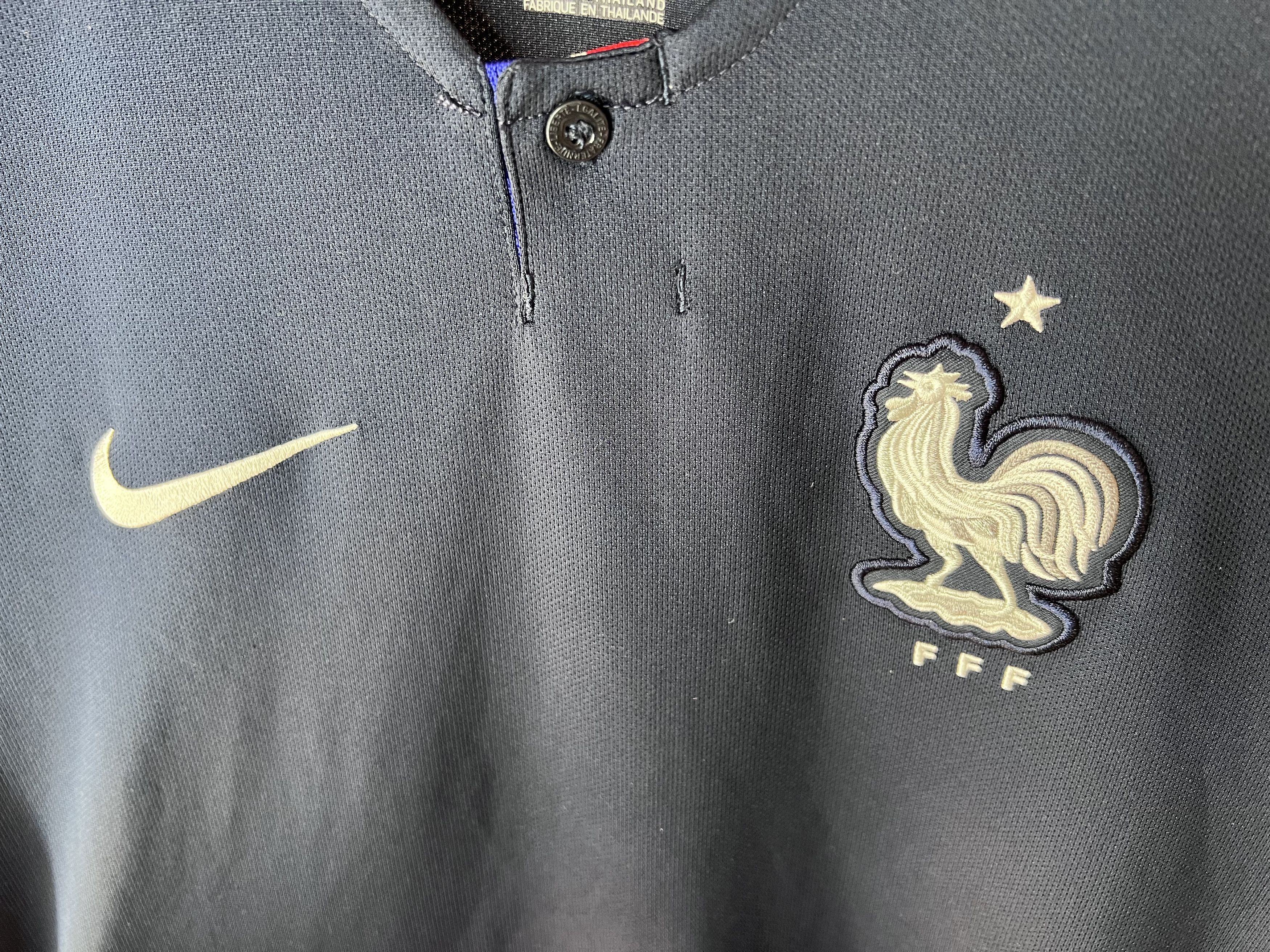 Nike FRANCE TEAM 2016 2017 HOME FOOTBALL SHIRT SOCCER JERSEY Size US S / EU 44-46 / 1 - 3 Thumbnail