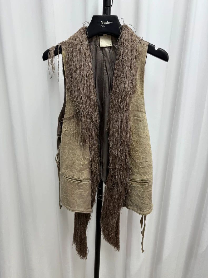 Ann Demeulemeester Ann demeulemeester horsehair erosion cat beard vest-2506 Size US M / EU 48-50 / 2 - 1 Thumbnail