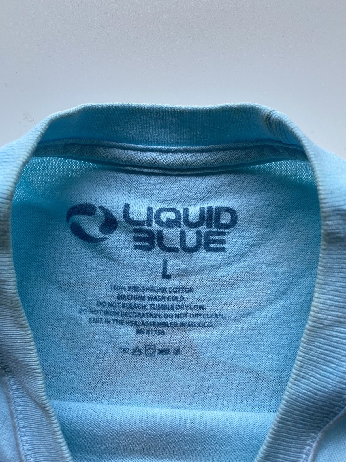 Liquid Blue Great White Sharks Tie-Dye T-Shirt Size US L / EU 52-54 / 3 - 4 Thumbnail